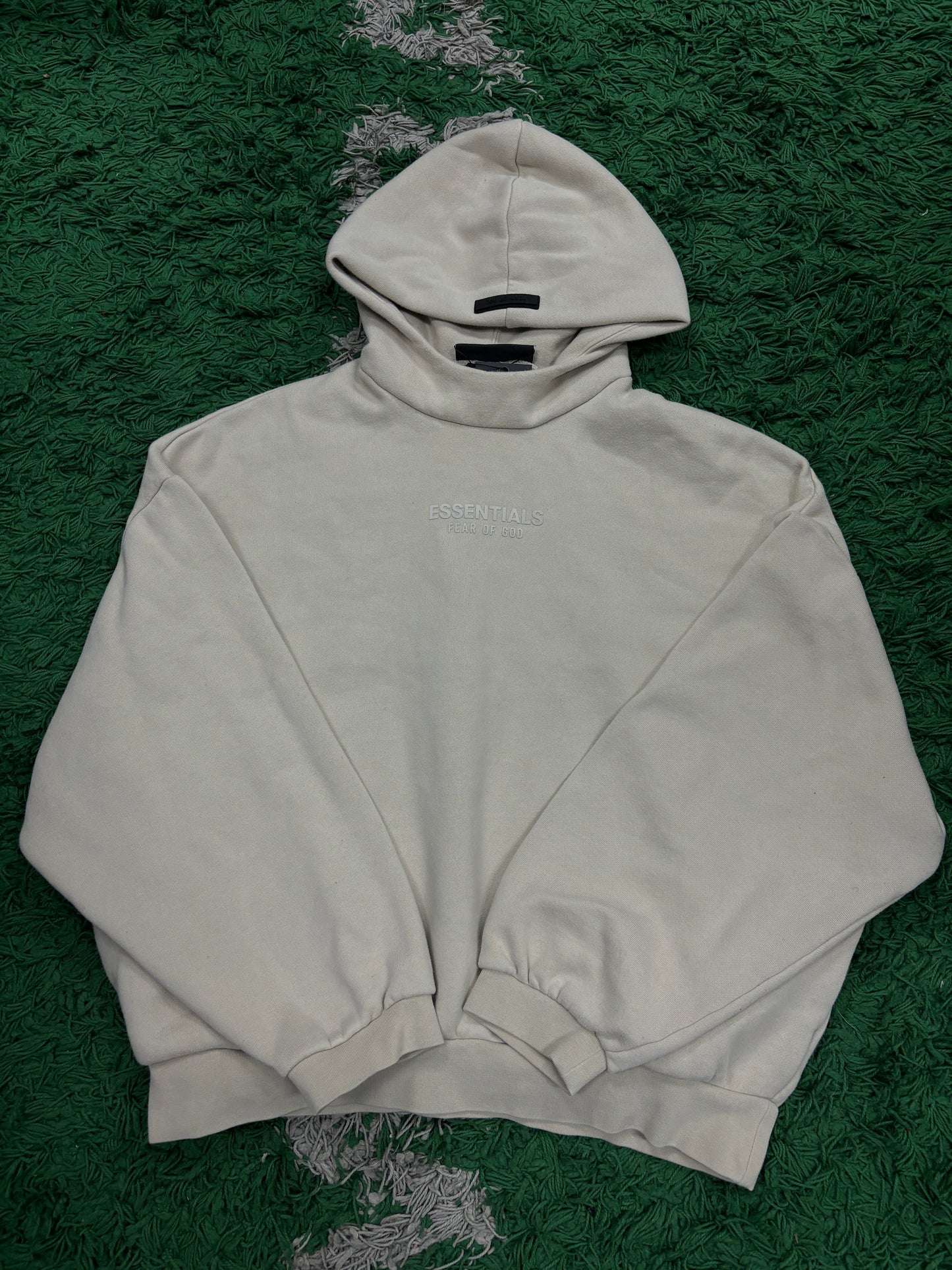 Essentials Hoodie Tan Used Medium