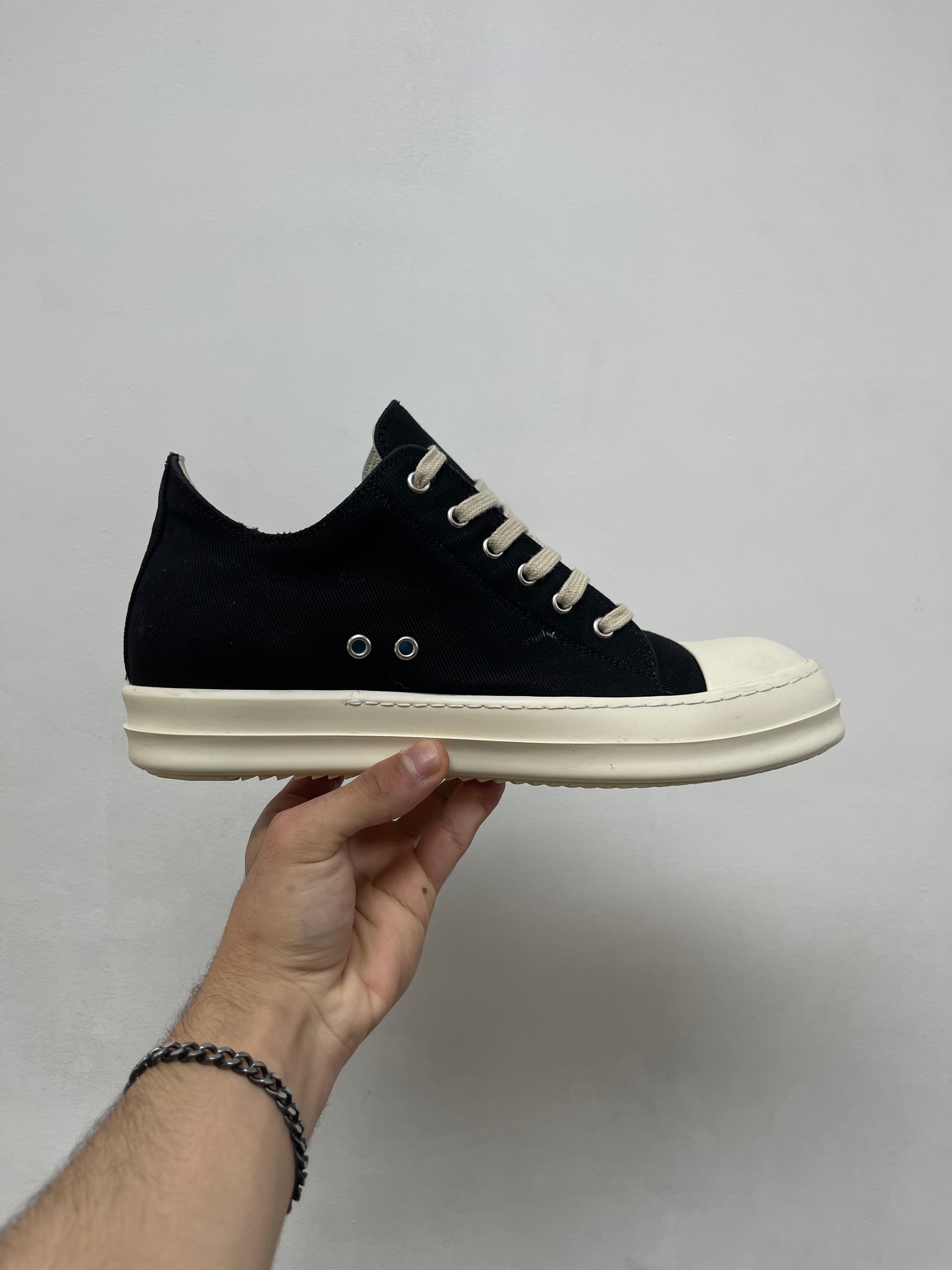 Rick Owens Black DRKSHDW Pentagram Ramone Low Sneakers