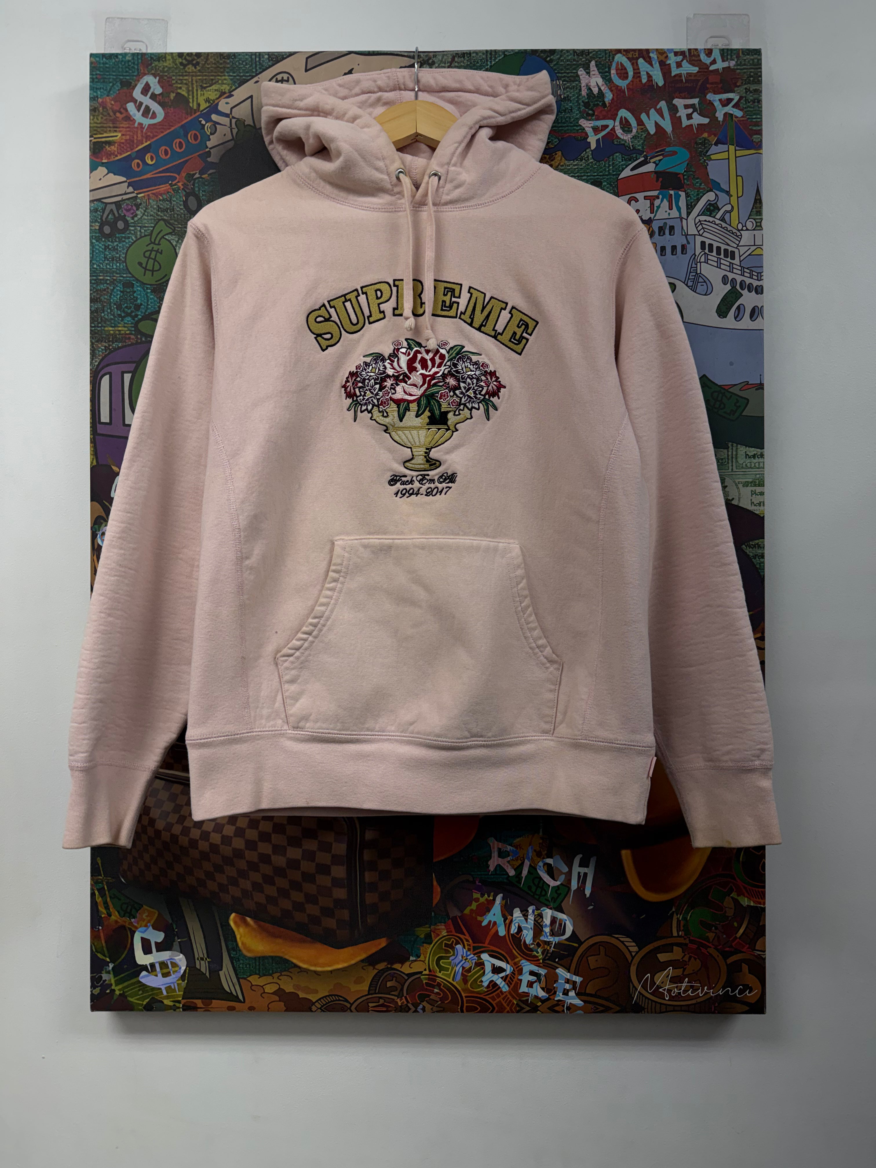 Supreme Pink  Rose Bowl Hoodie