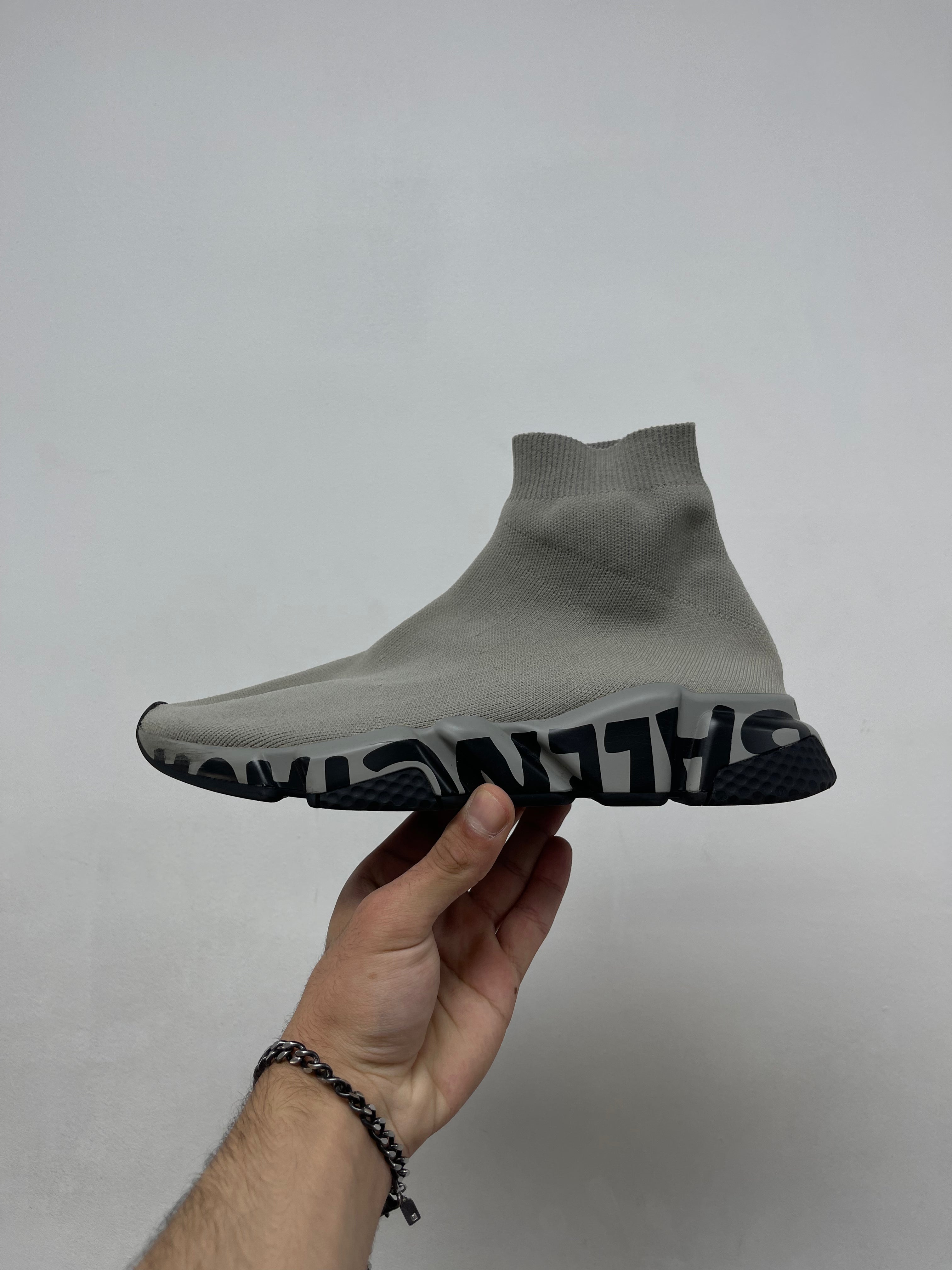 Balenciaga Grey Black Sock Sneaker