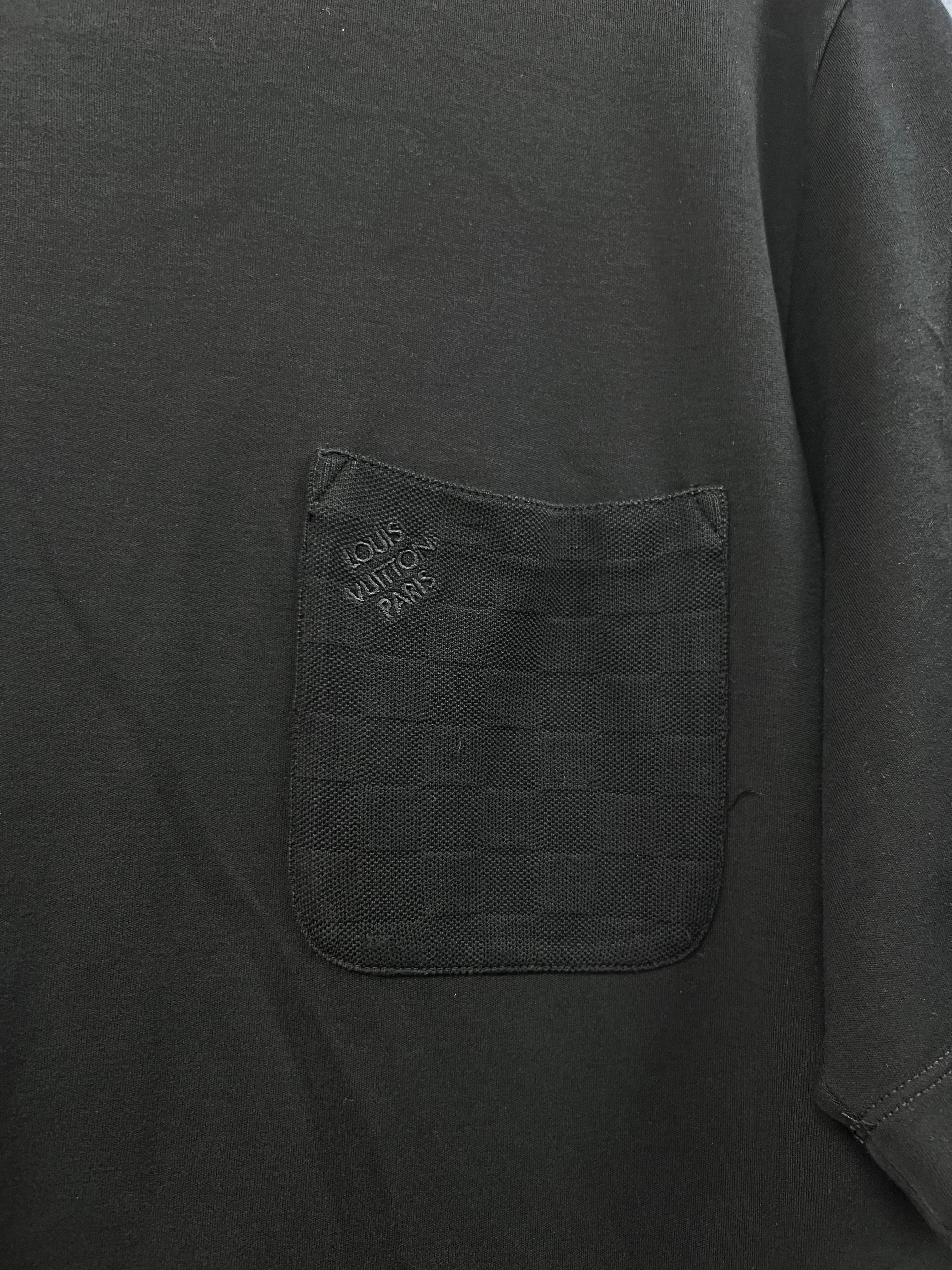 Louis Vuitton Black Pocket Damier Monogram Tee