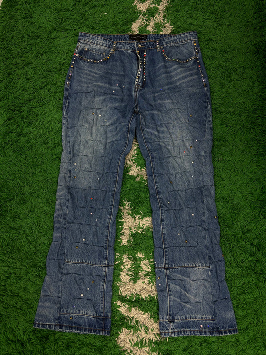 WDW Studded Denim Dark Wash size:38 Used