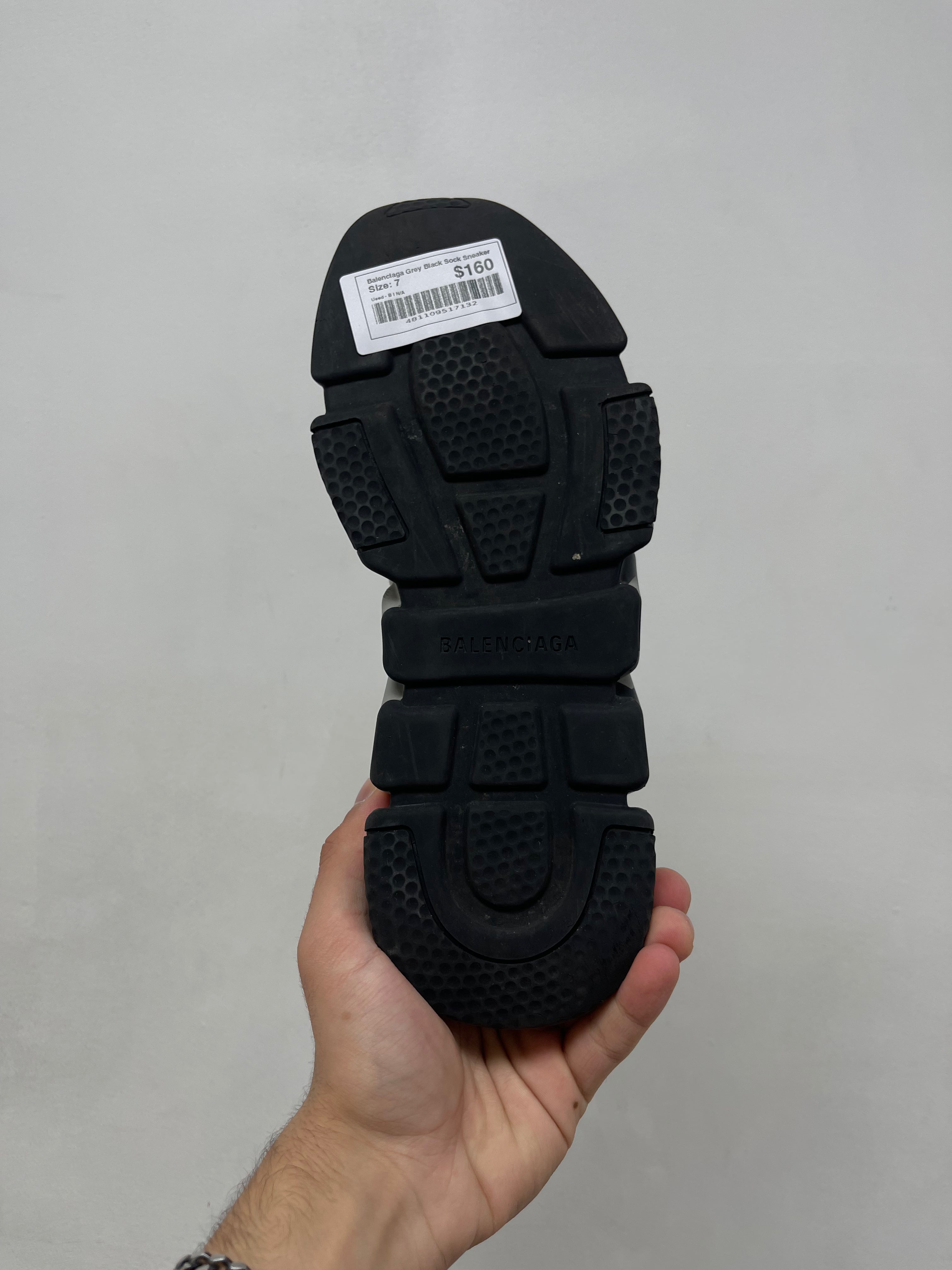 Balenciaga Grey Black Sock Sneaker