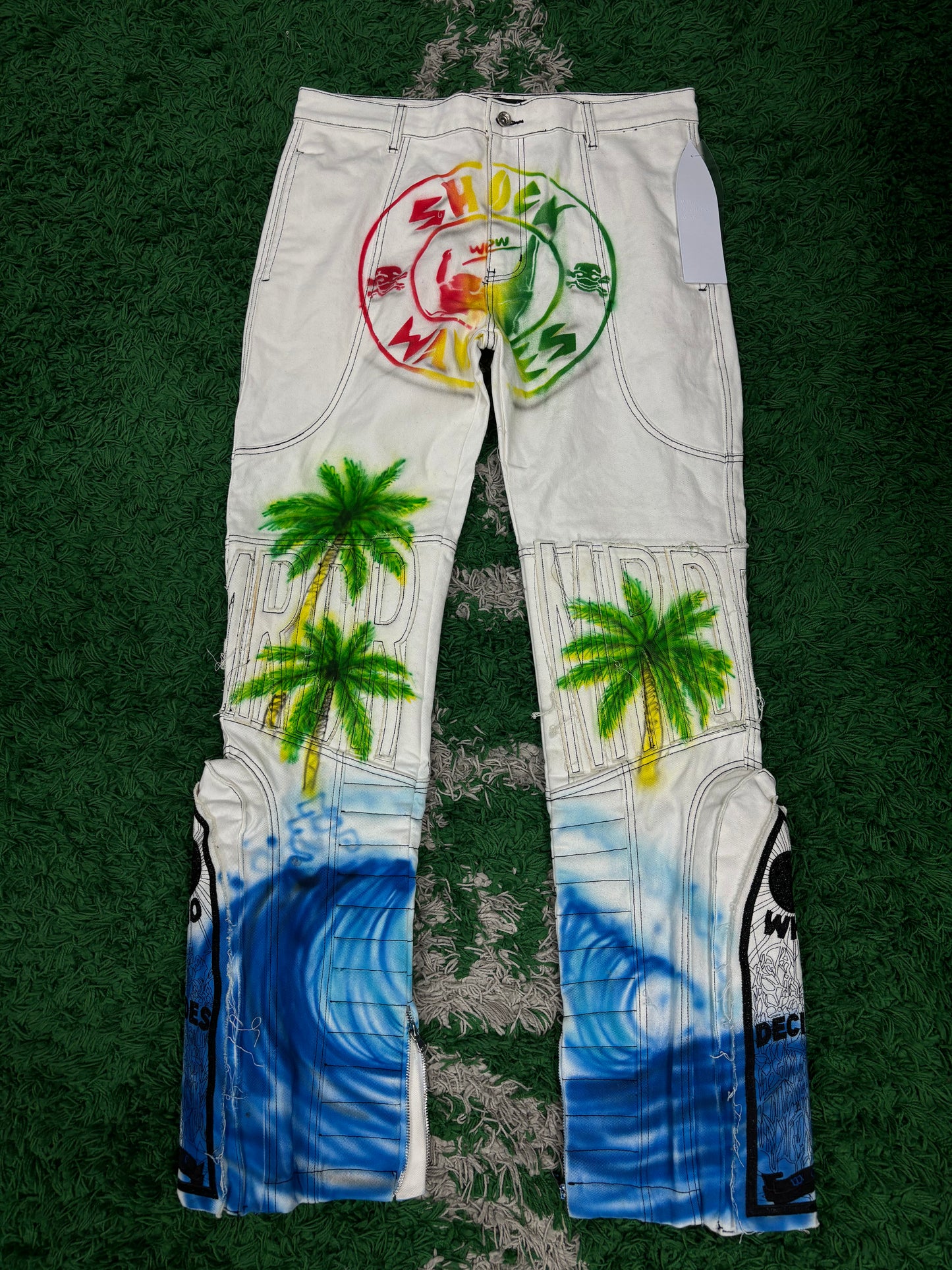 WDW Palm Tree Moto Denim size:36 Used