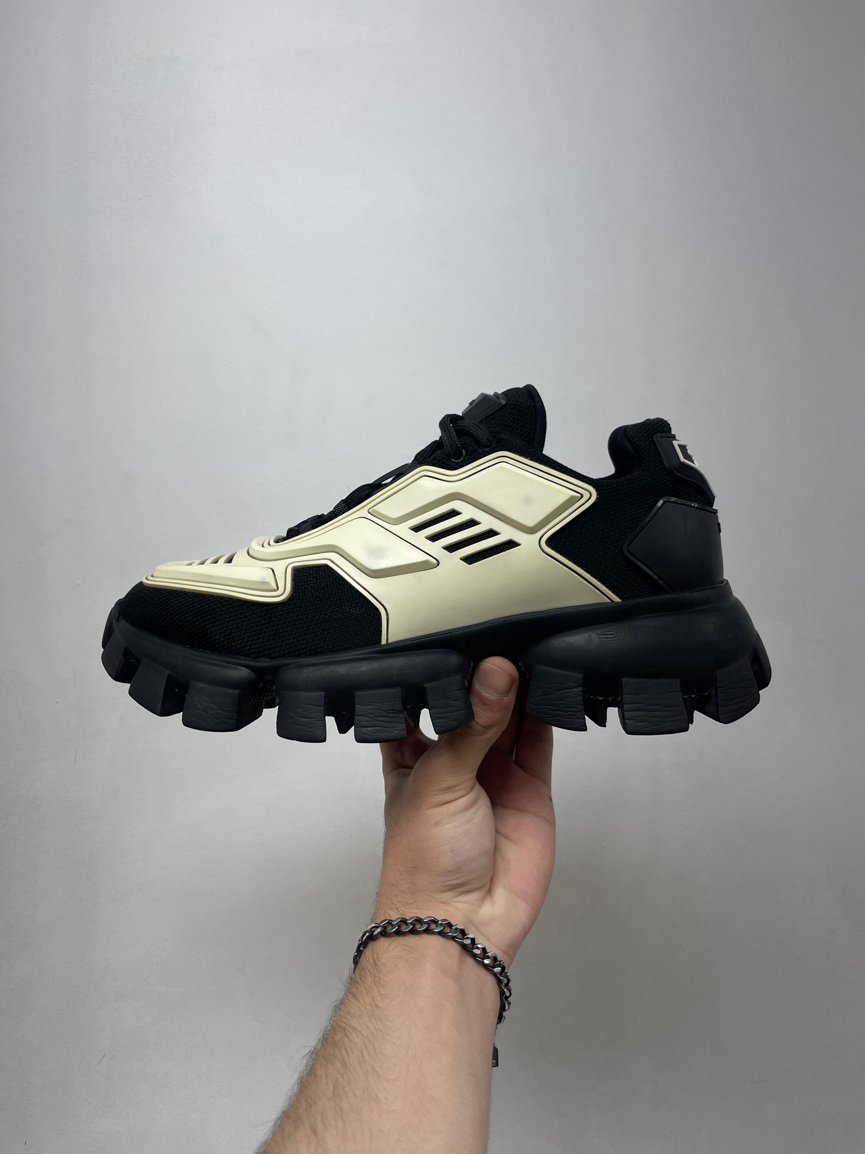 Prada Black White Cloudbust Sneakers