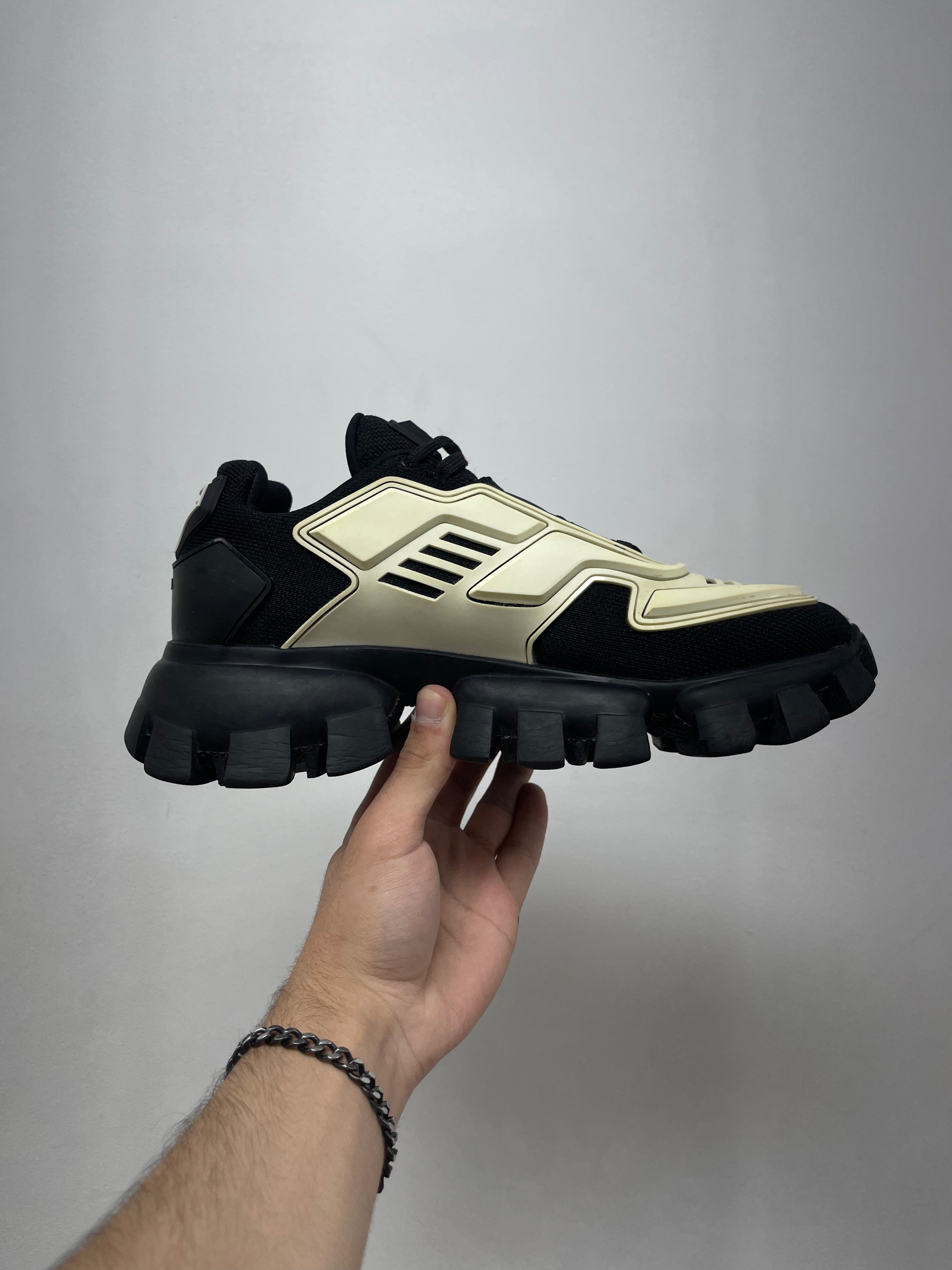Prada Black White Cloudbust Sneakers