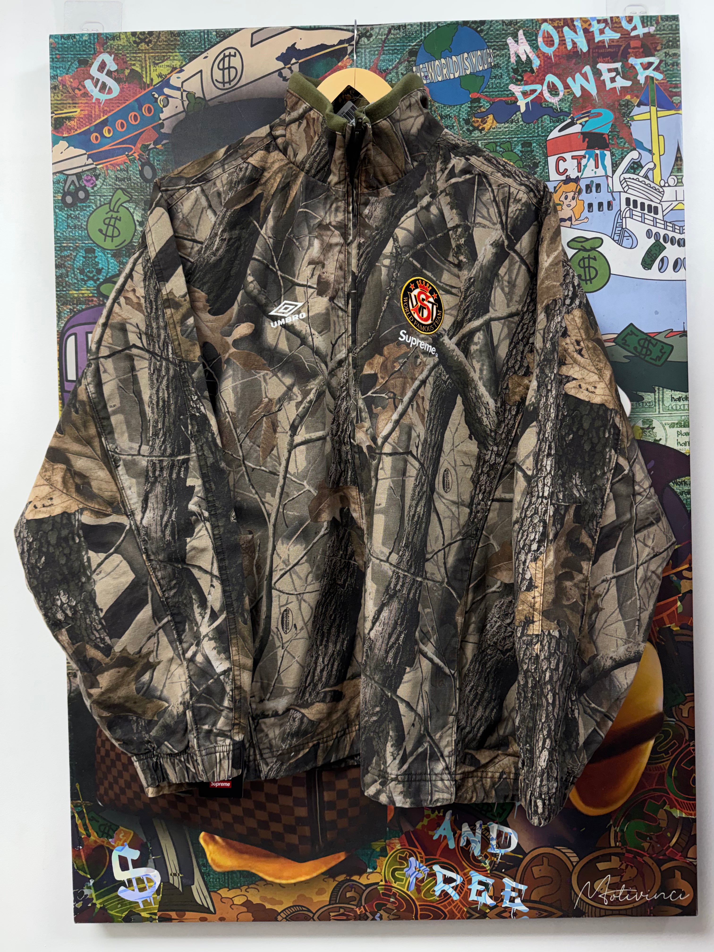 Supreme x Umbro Rip Stop Real Tree Camo Track Jacket