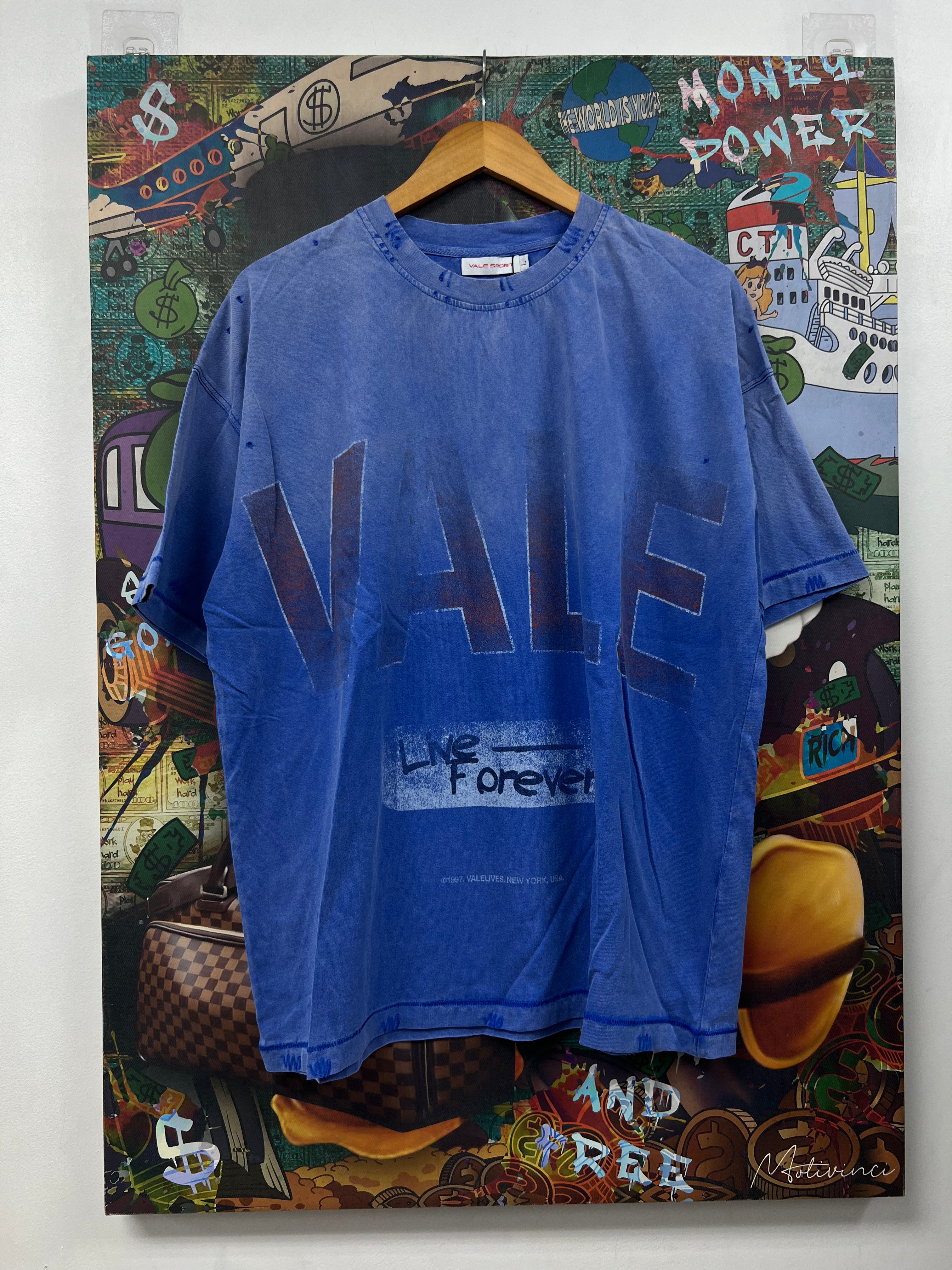Vale Blue Red Logo Tee