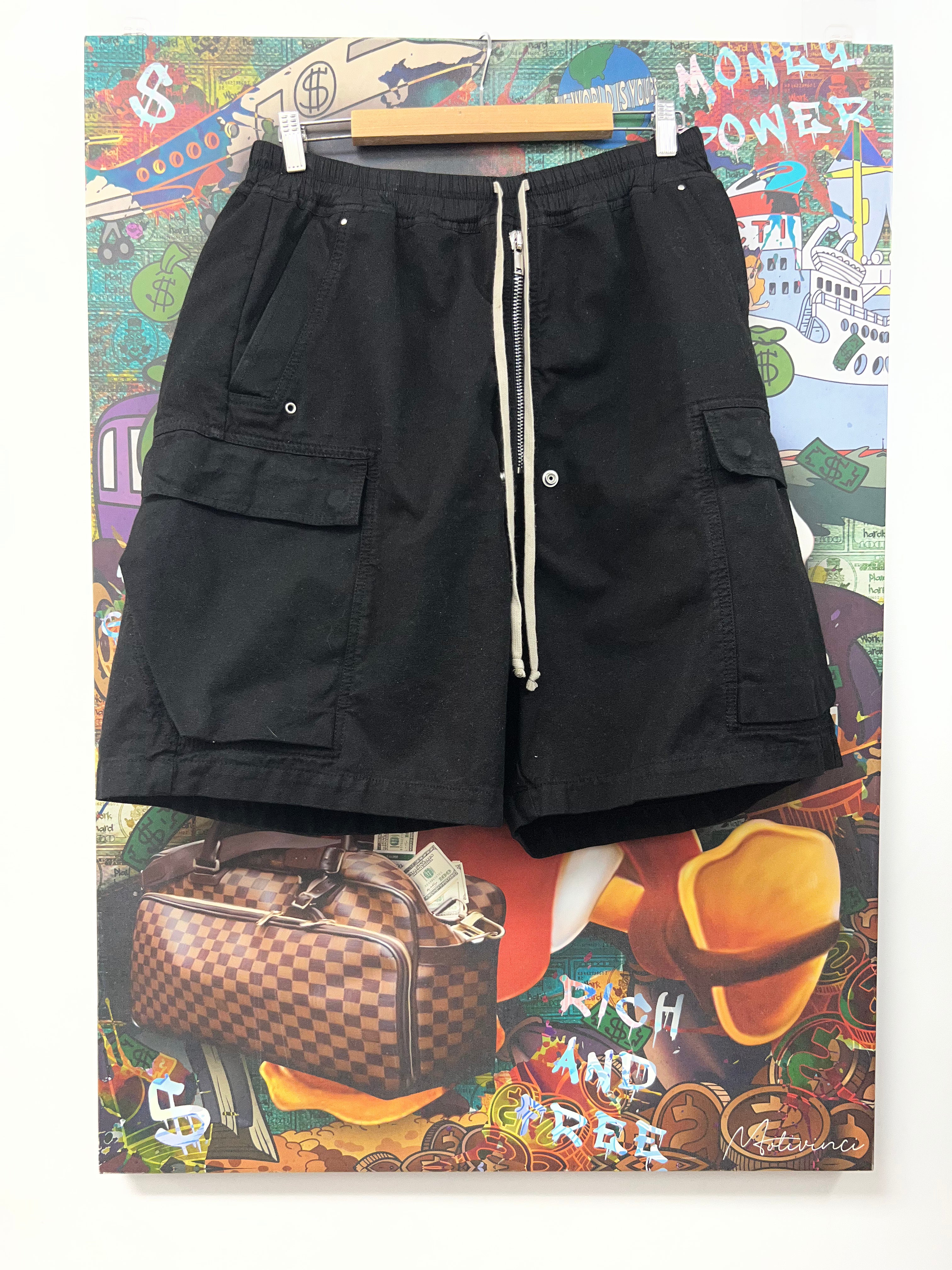 Rick Owens Black Bela Shorts