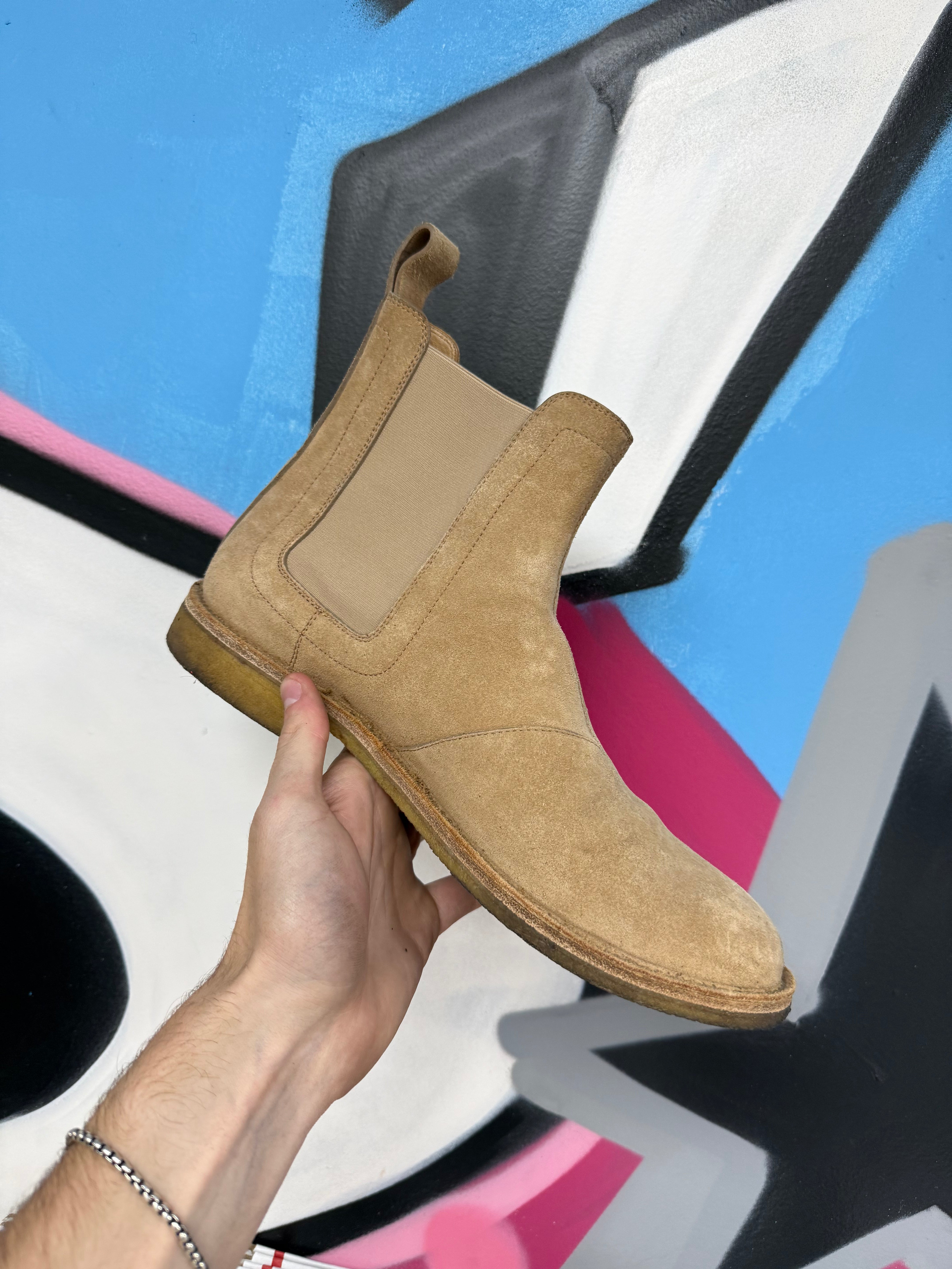 Bottega Veneta Camel Tan Calf Suede Boots
