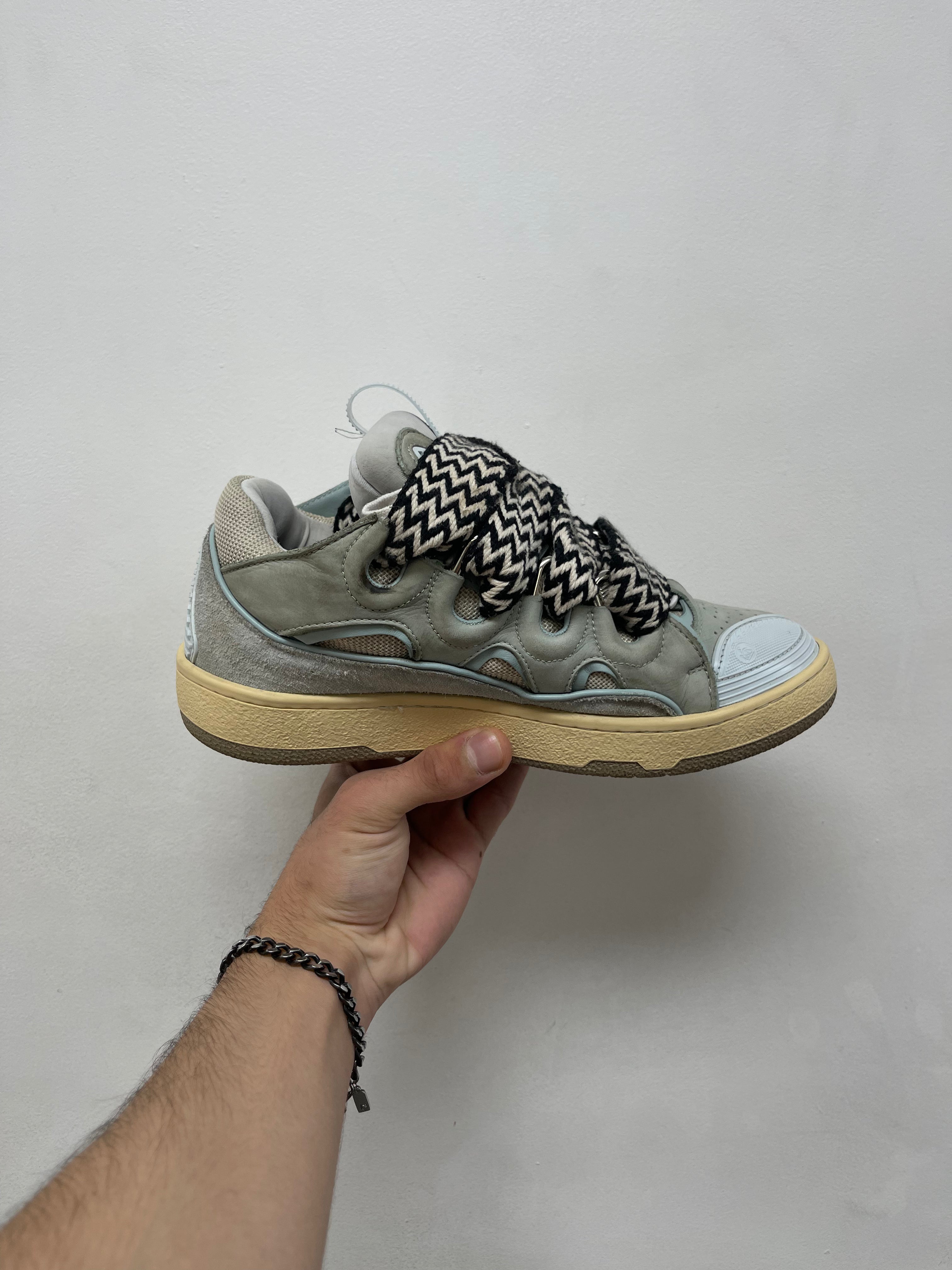 Lanvin Blue Curb Sneakers