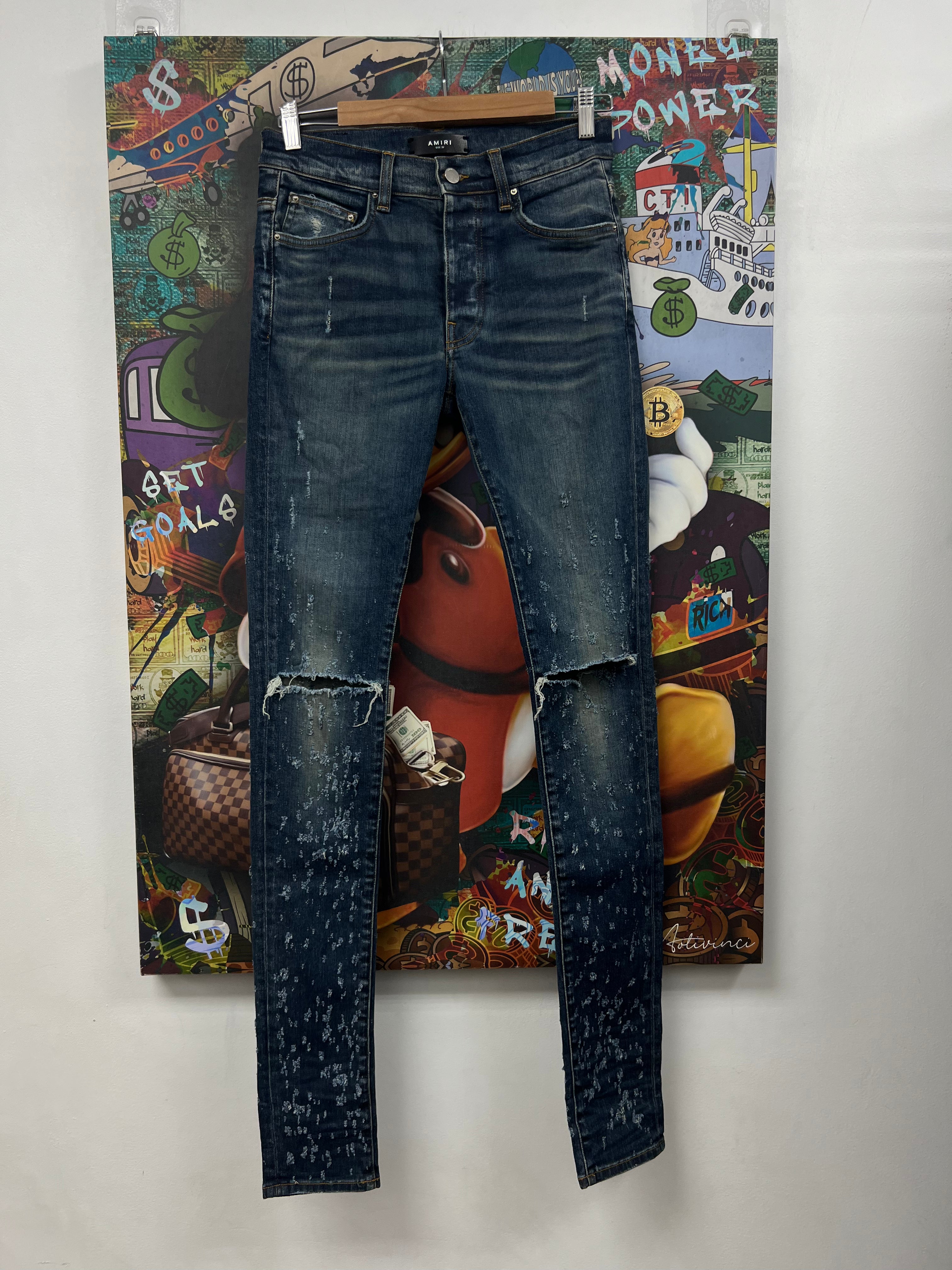 Amiri Deep Classic Shotgun Jeans