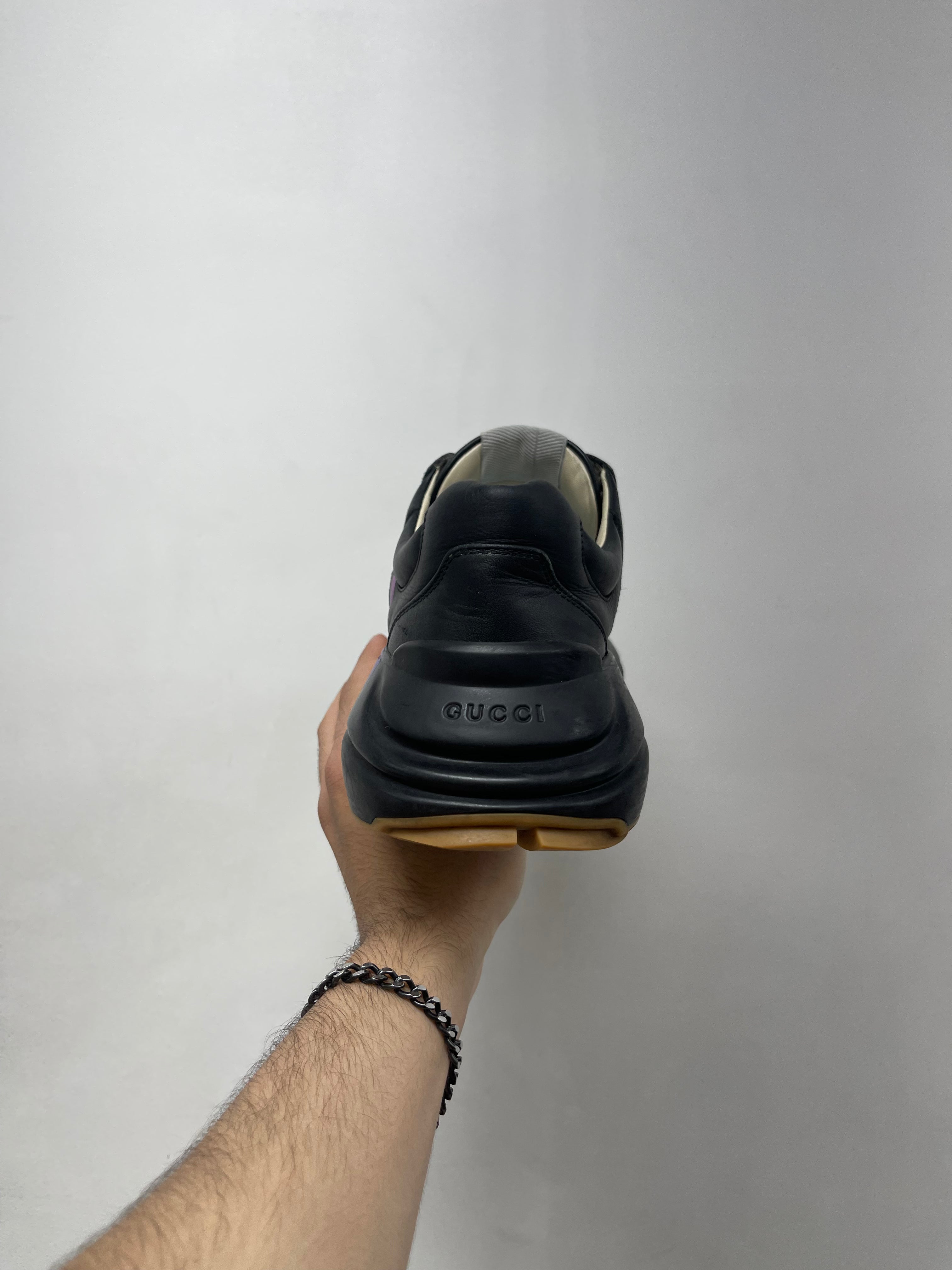 Gucci Black Monochrome Rython Sneakers