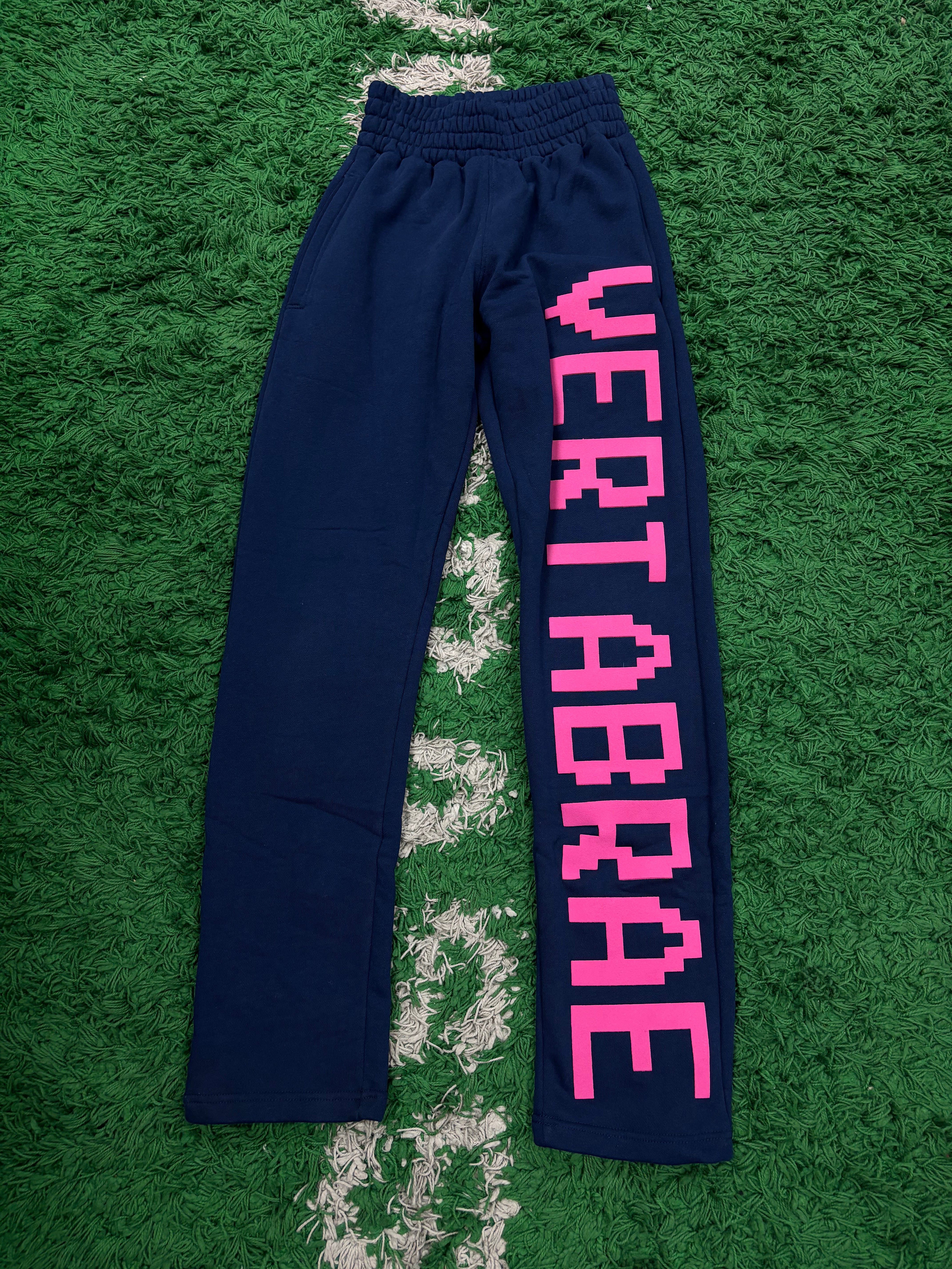 Vertabrae Sweats Navy Pink