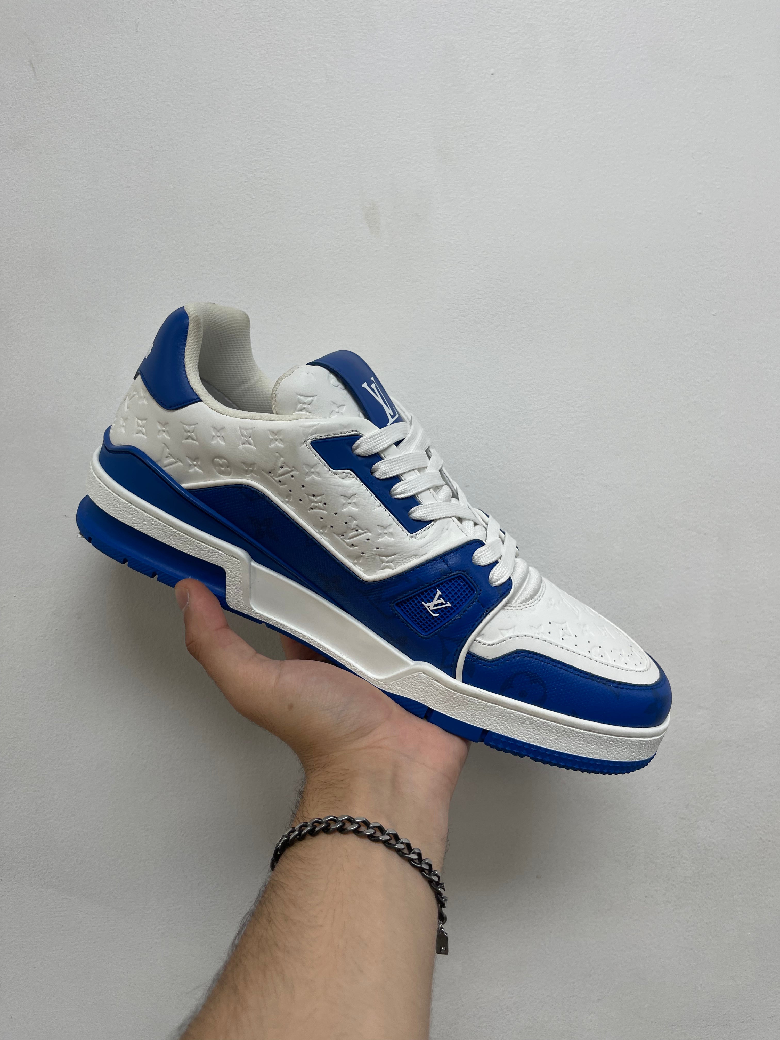 Louis Vuitton Blue Monogram #54 Trainer Sneakers