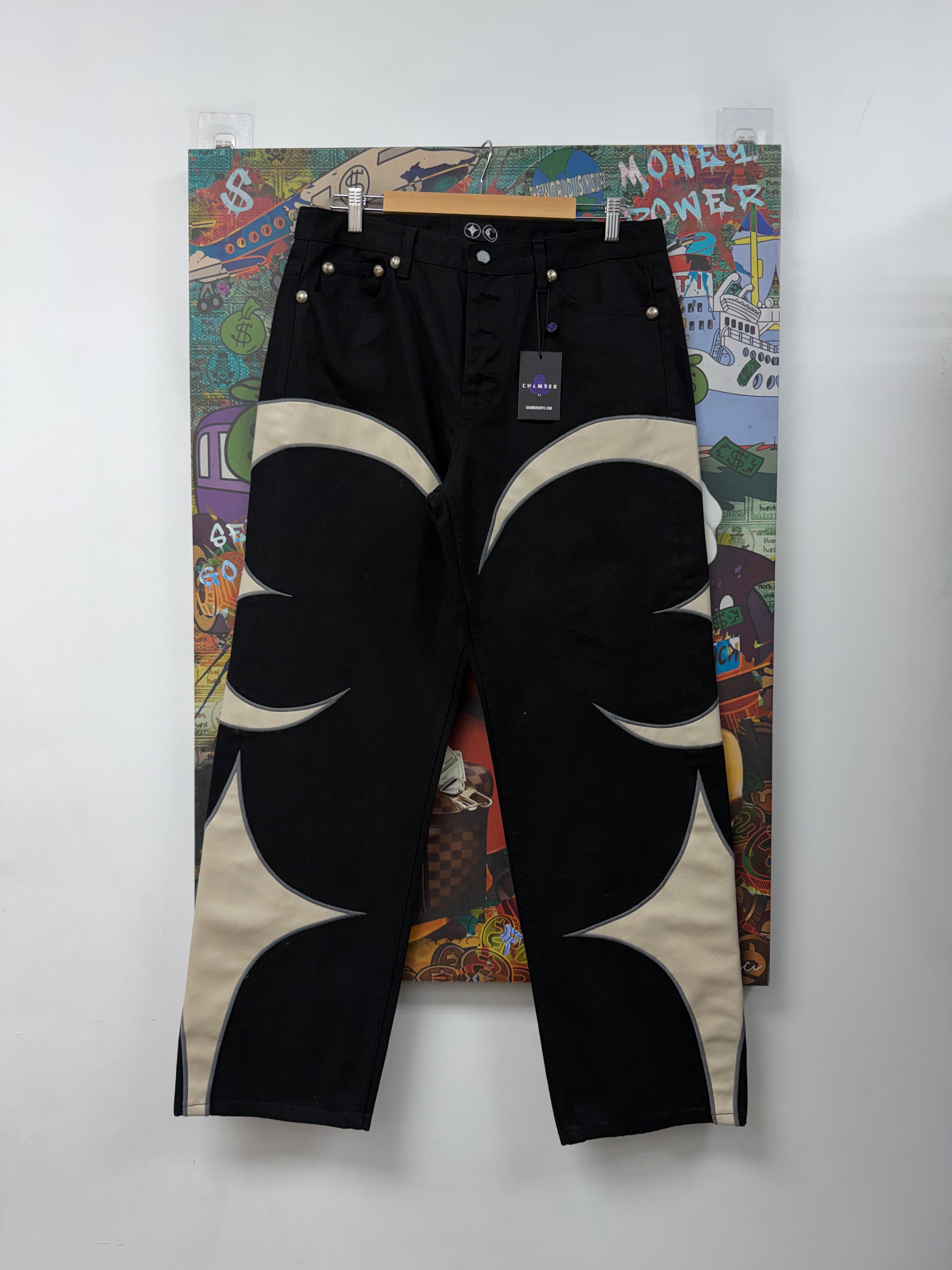 Thug Club Black Cream Jeans