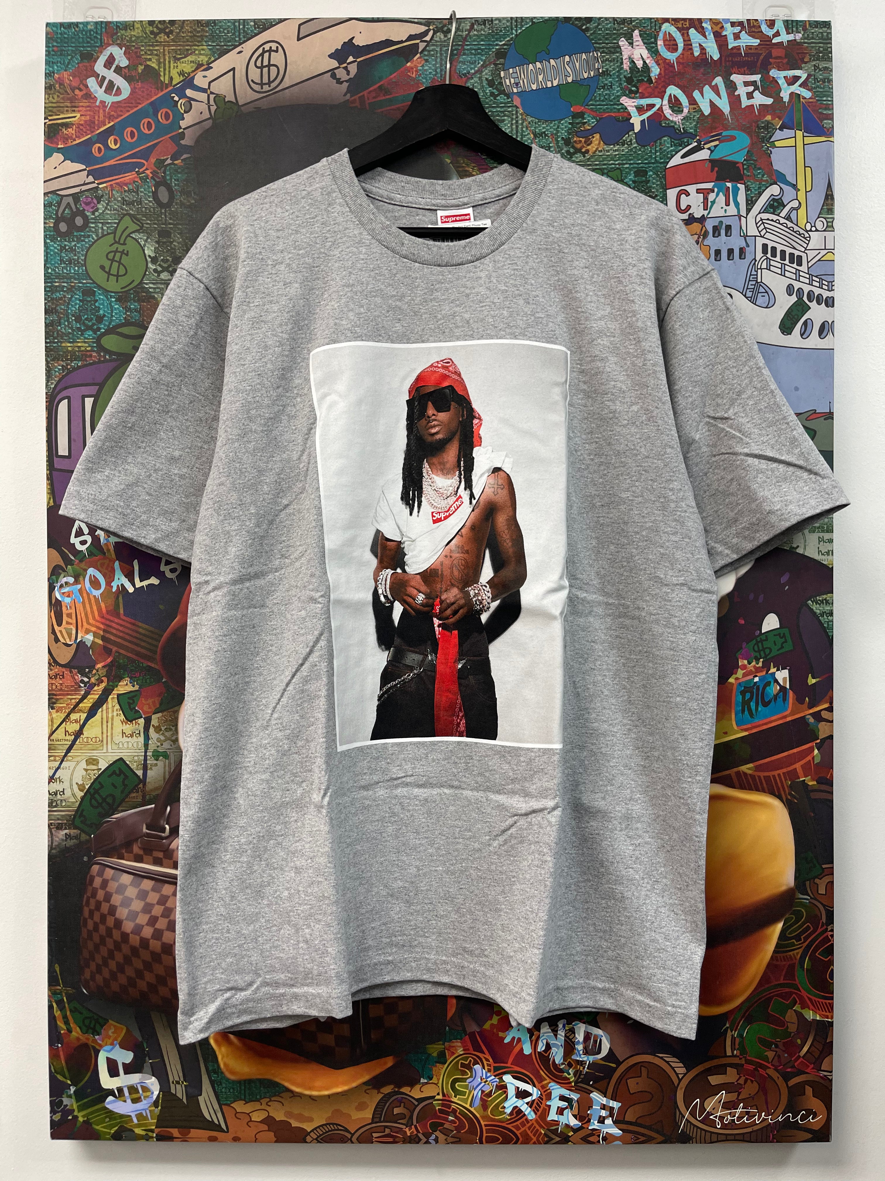 Supreme Grey Playboi Carti Photo Tee