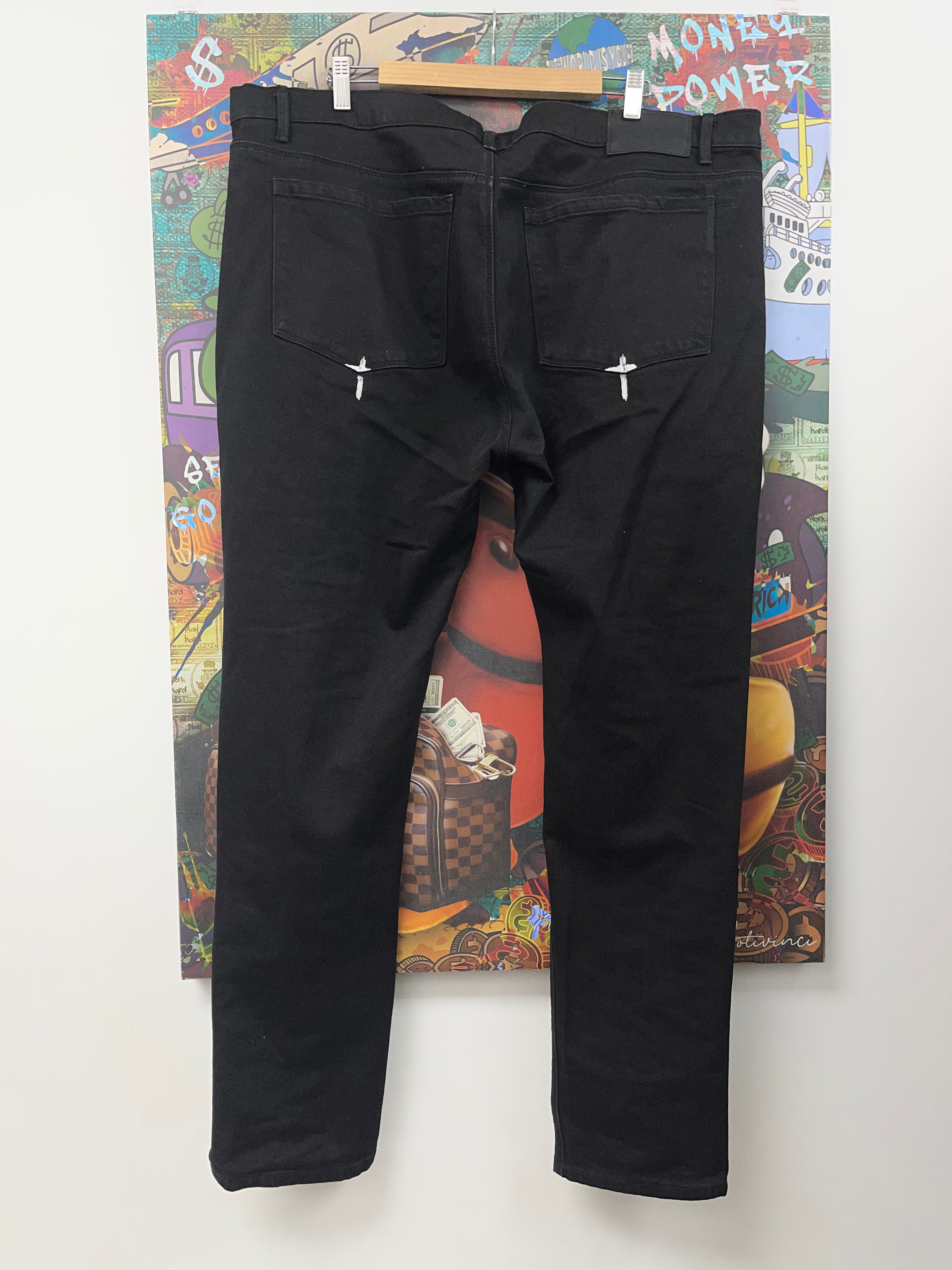 RTA Black RIP Jeans