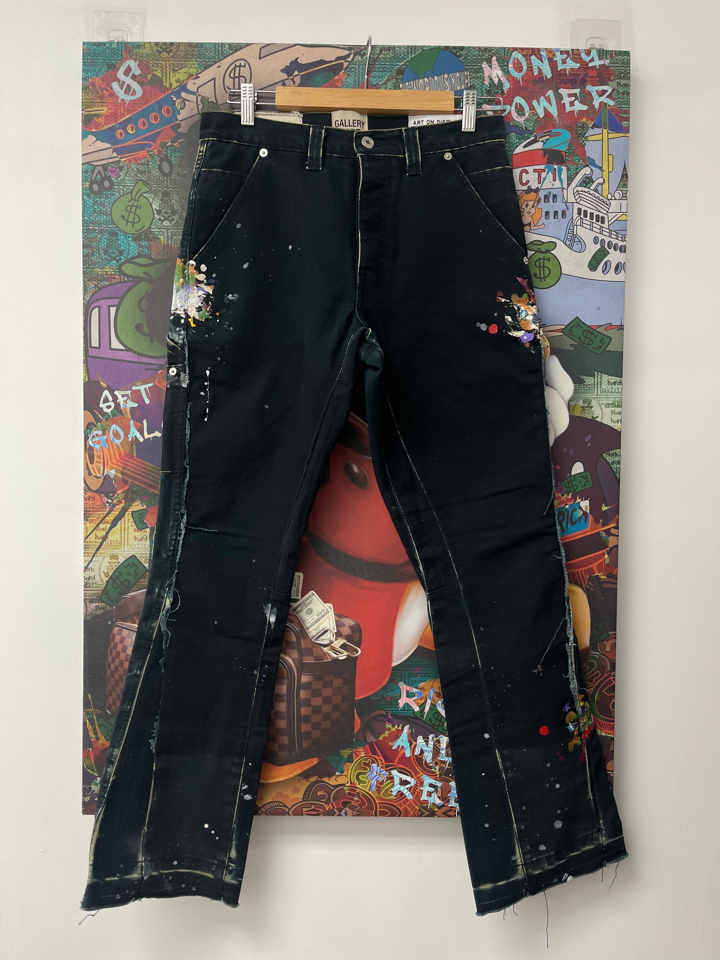 Gallery Dept Flare Carhartt Navy Splatter Used