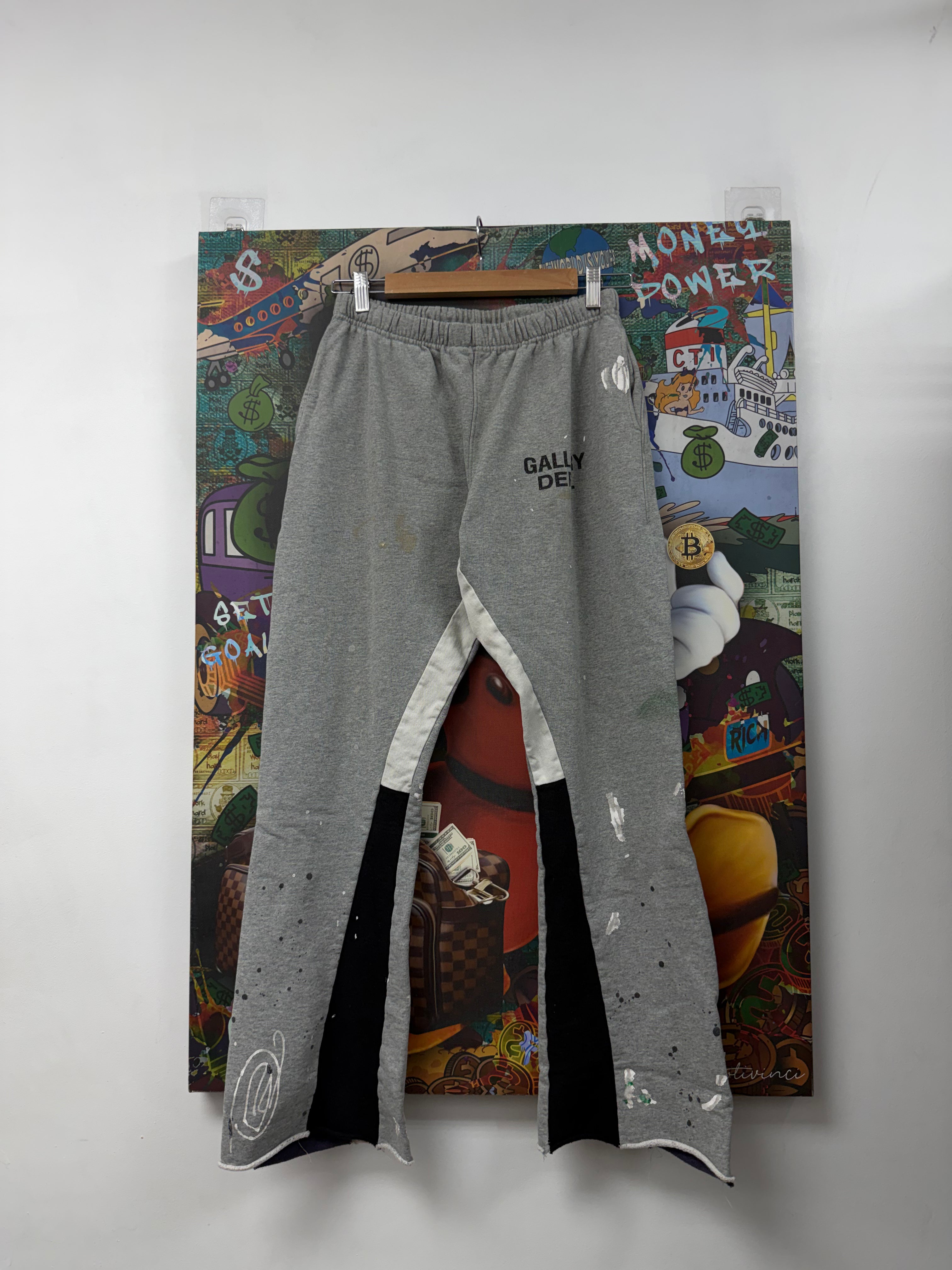 Gallery Dept Grey Paint Splatter Sweats