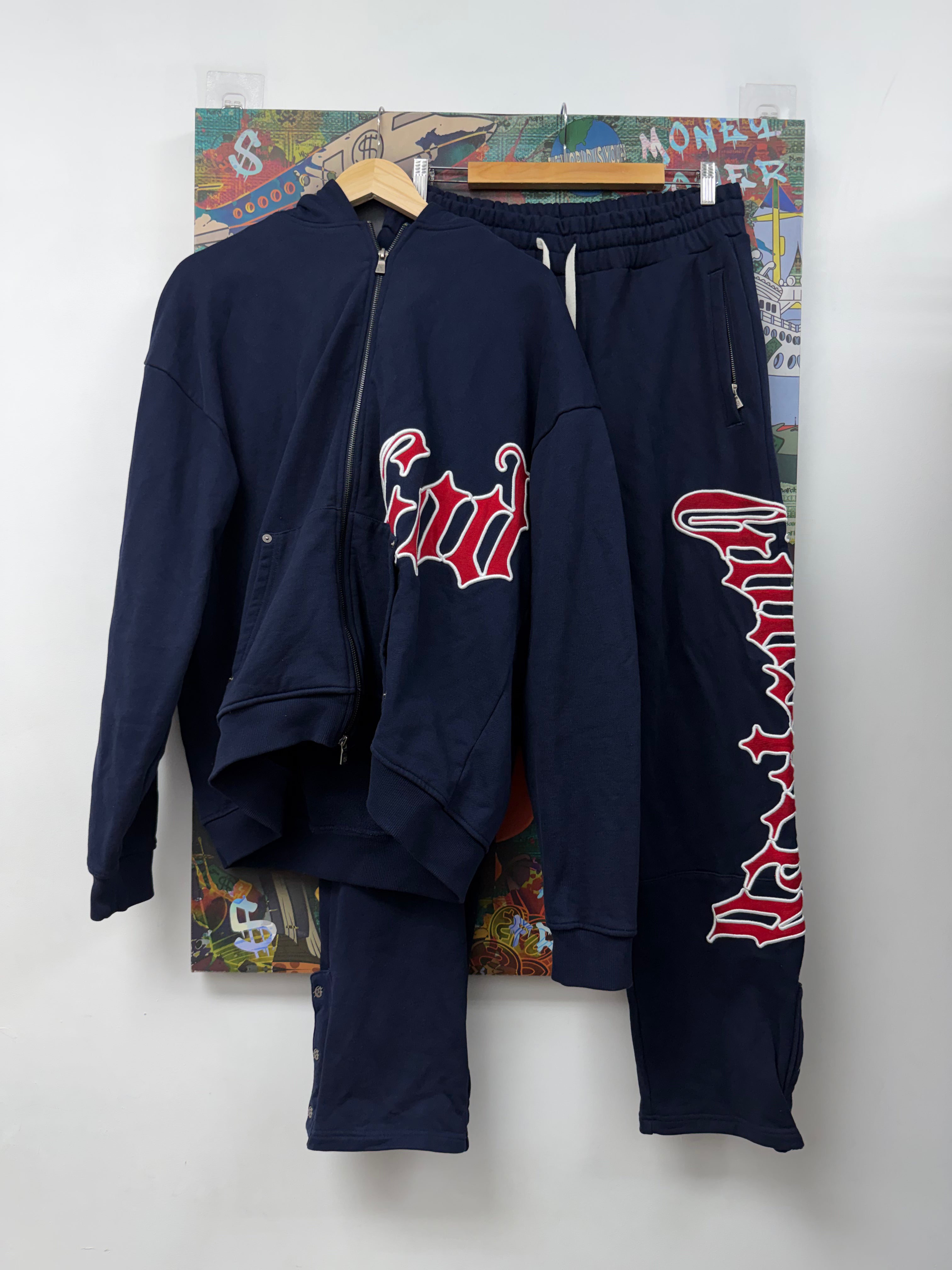 Godspeed Navy Red Sweatsuit