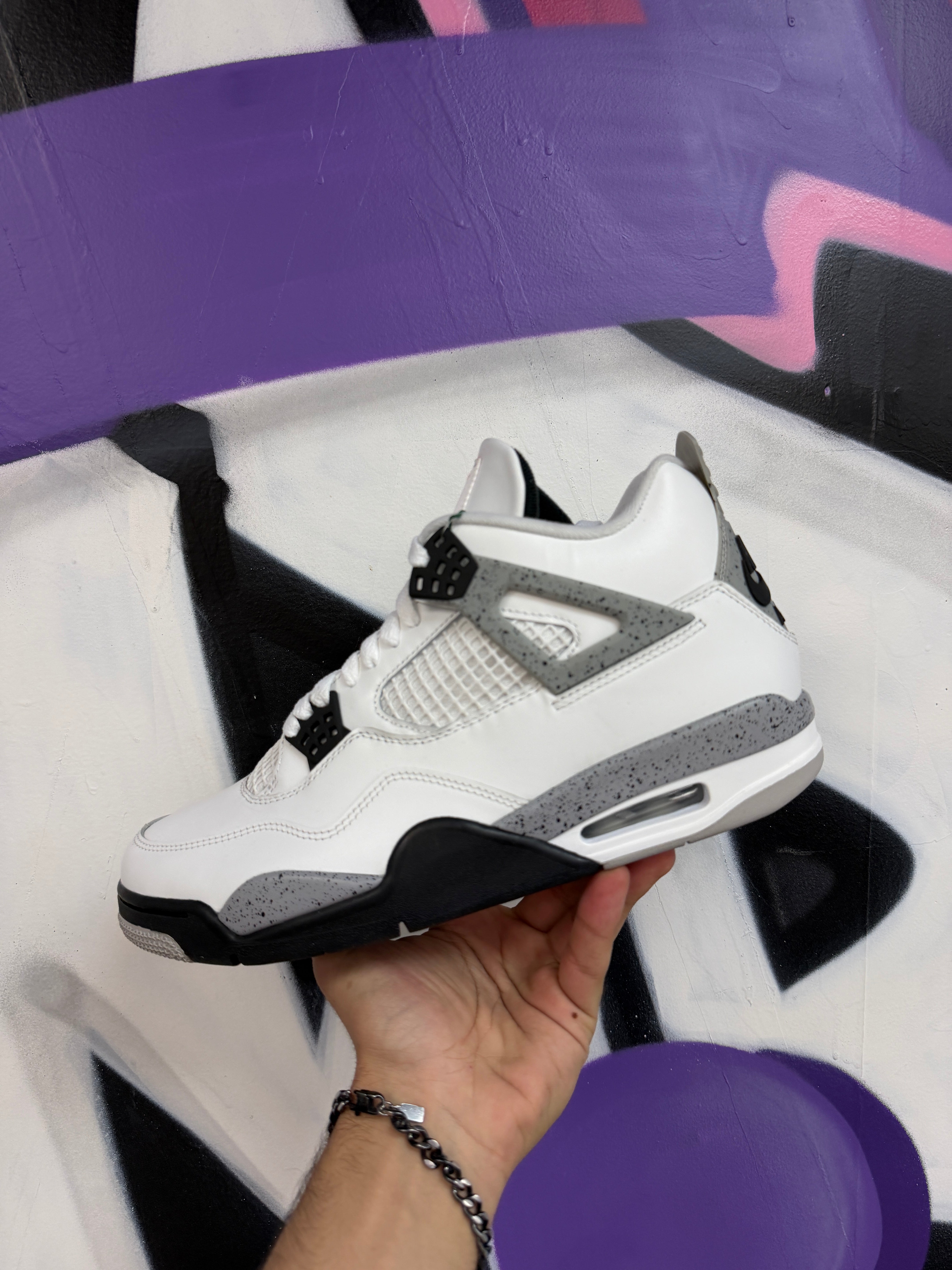 Nike Jordan 4 White Cement Sneaker
