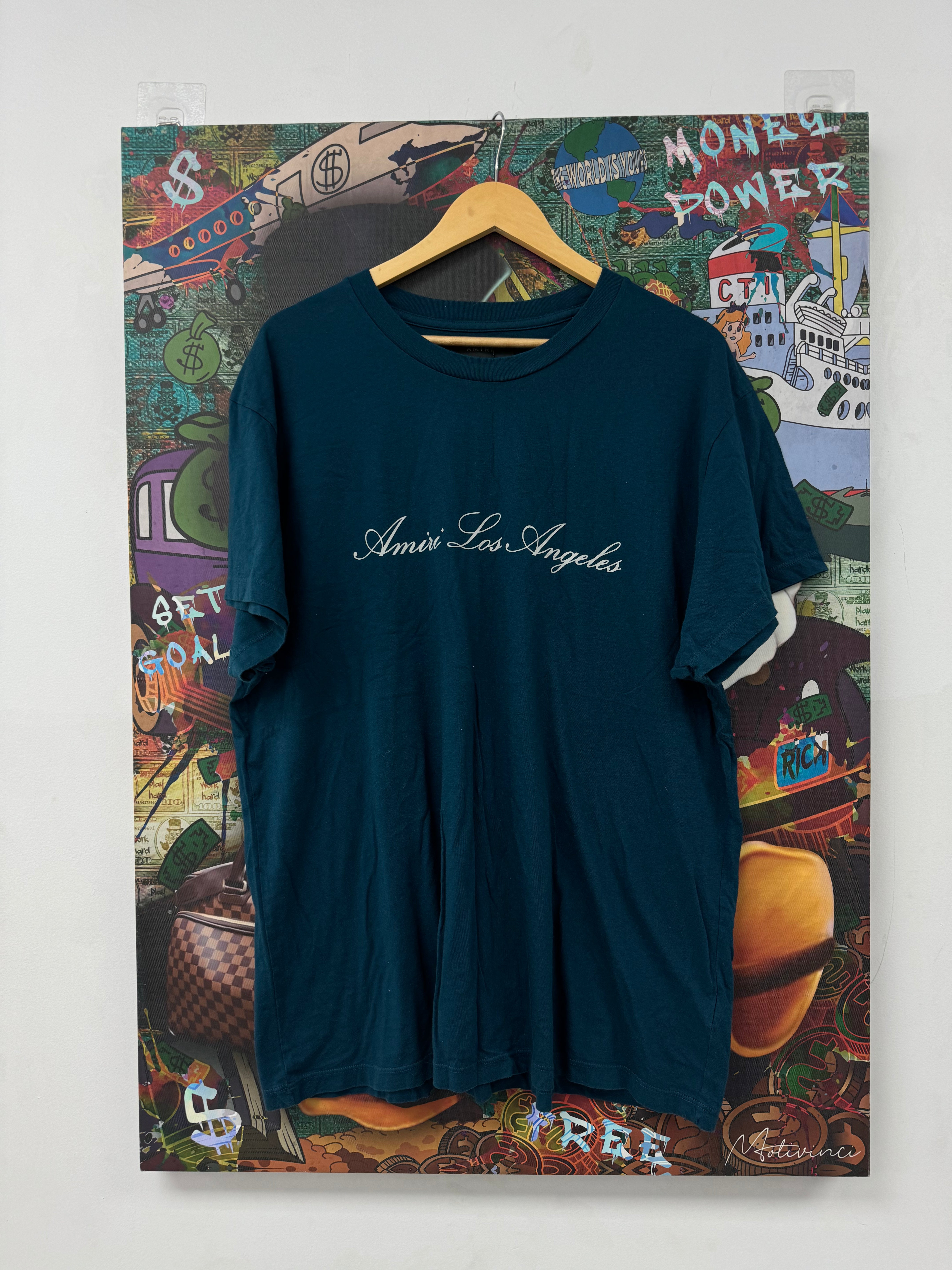 Amiri Blue Los Angeles Tee Used XL