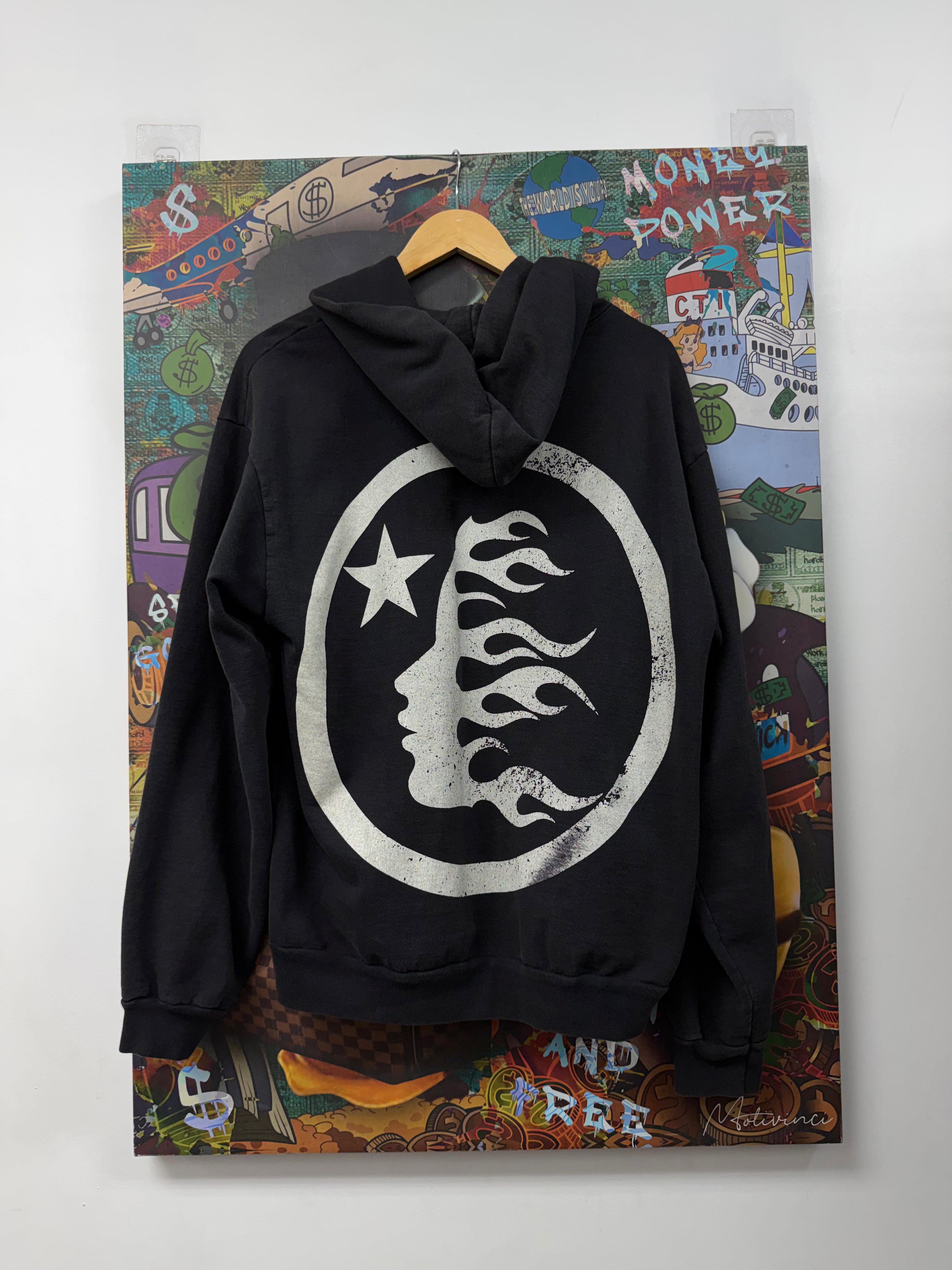 Hellstar Black Classic Logo Hoodie