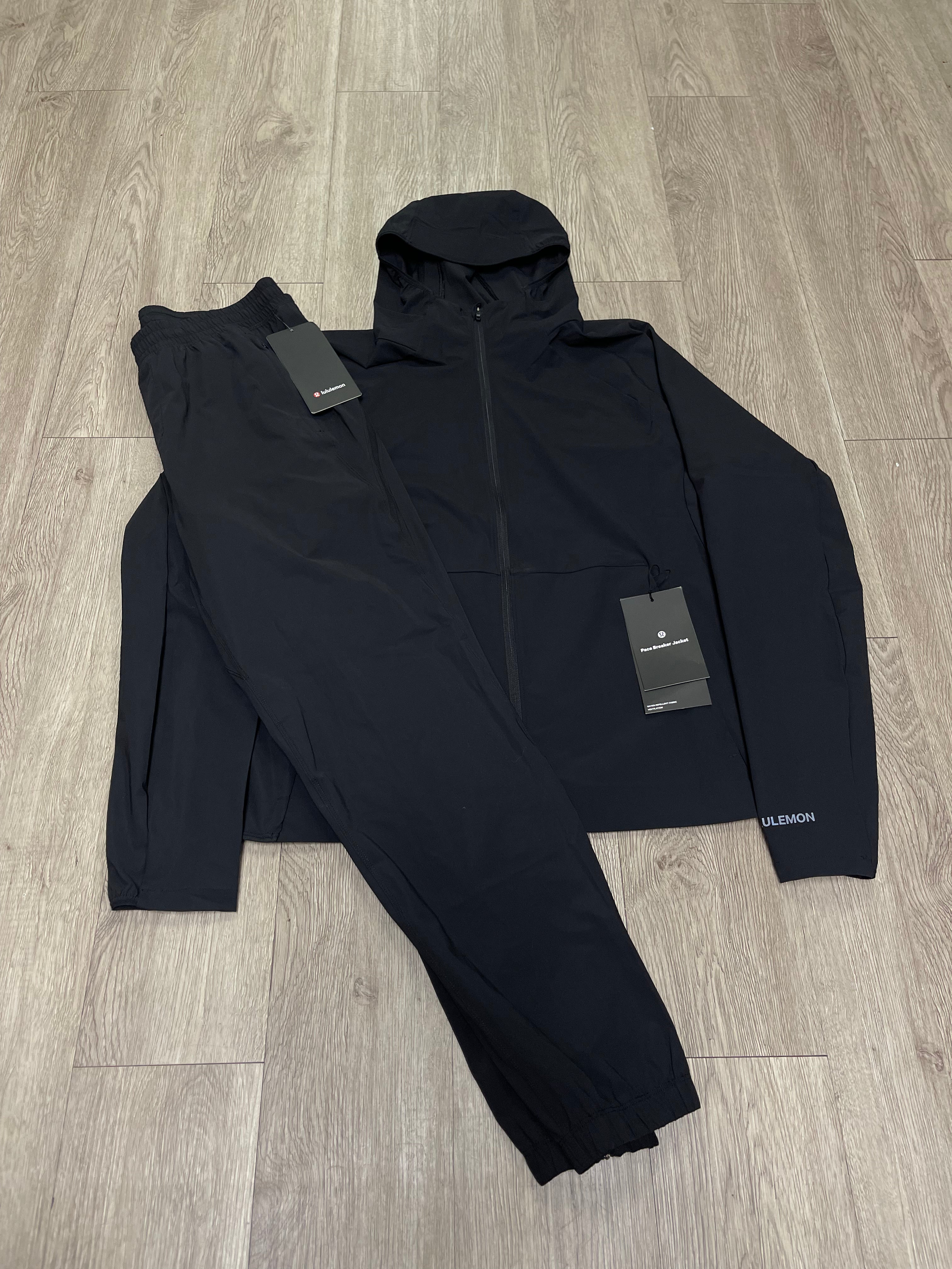 Lululemon Black Pace Breaker Track Suit