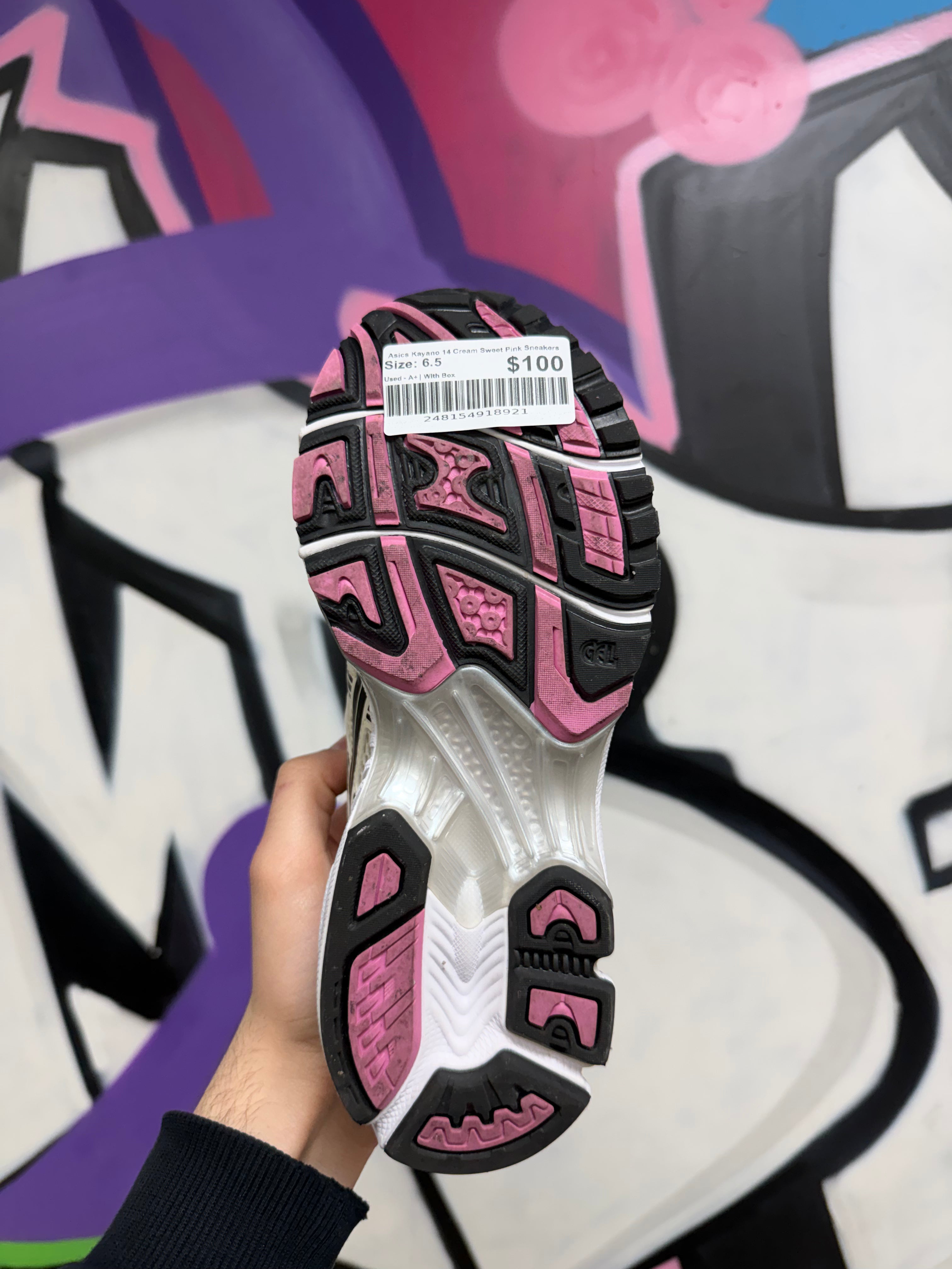 Asics Kayano 14 Cream Sweet Pink Sneakers