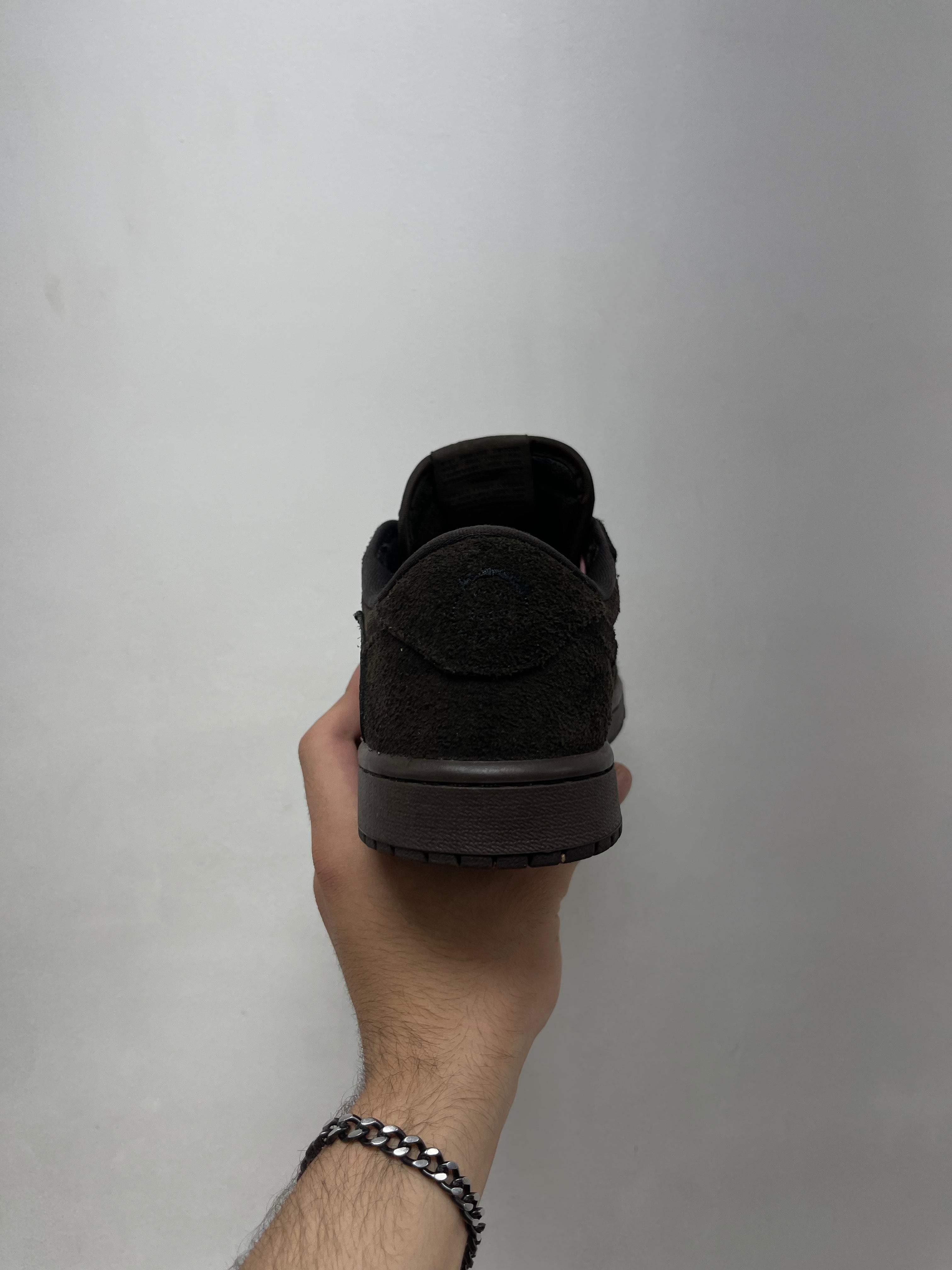 Jordan 1 Low Travis Scott Brown Velvet Sneakers