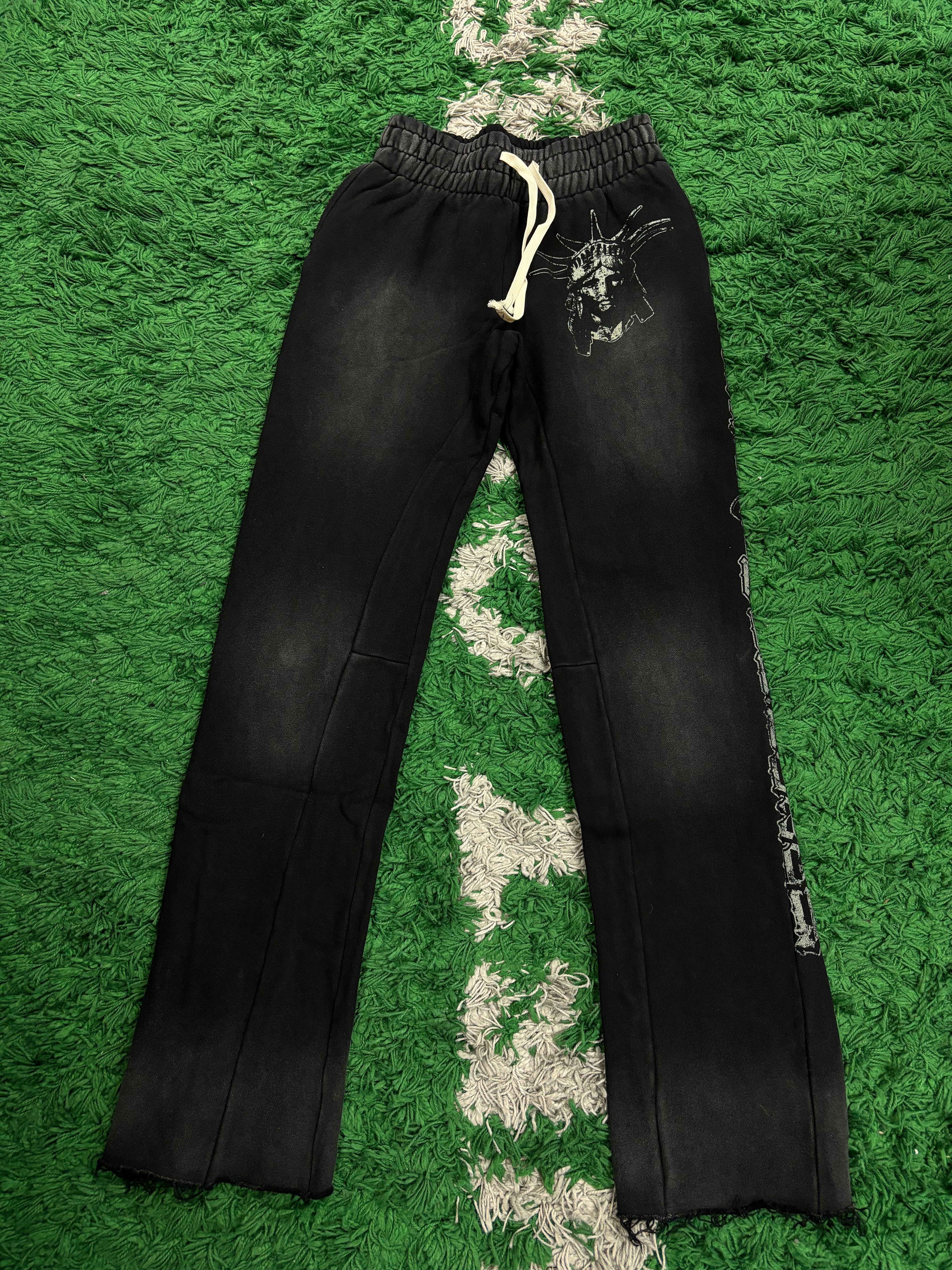 Lost Intricacy Pants Sweats Black Rhinestone (S M L XL XXL) New