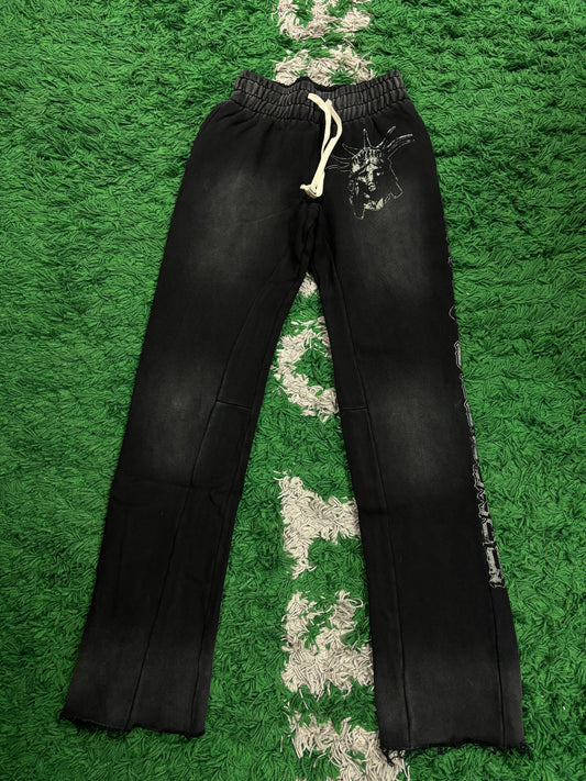 Lost Intricacy Pants Sweats Black Rhinestone (S M L XL XXL) New