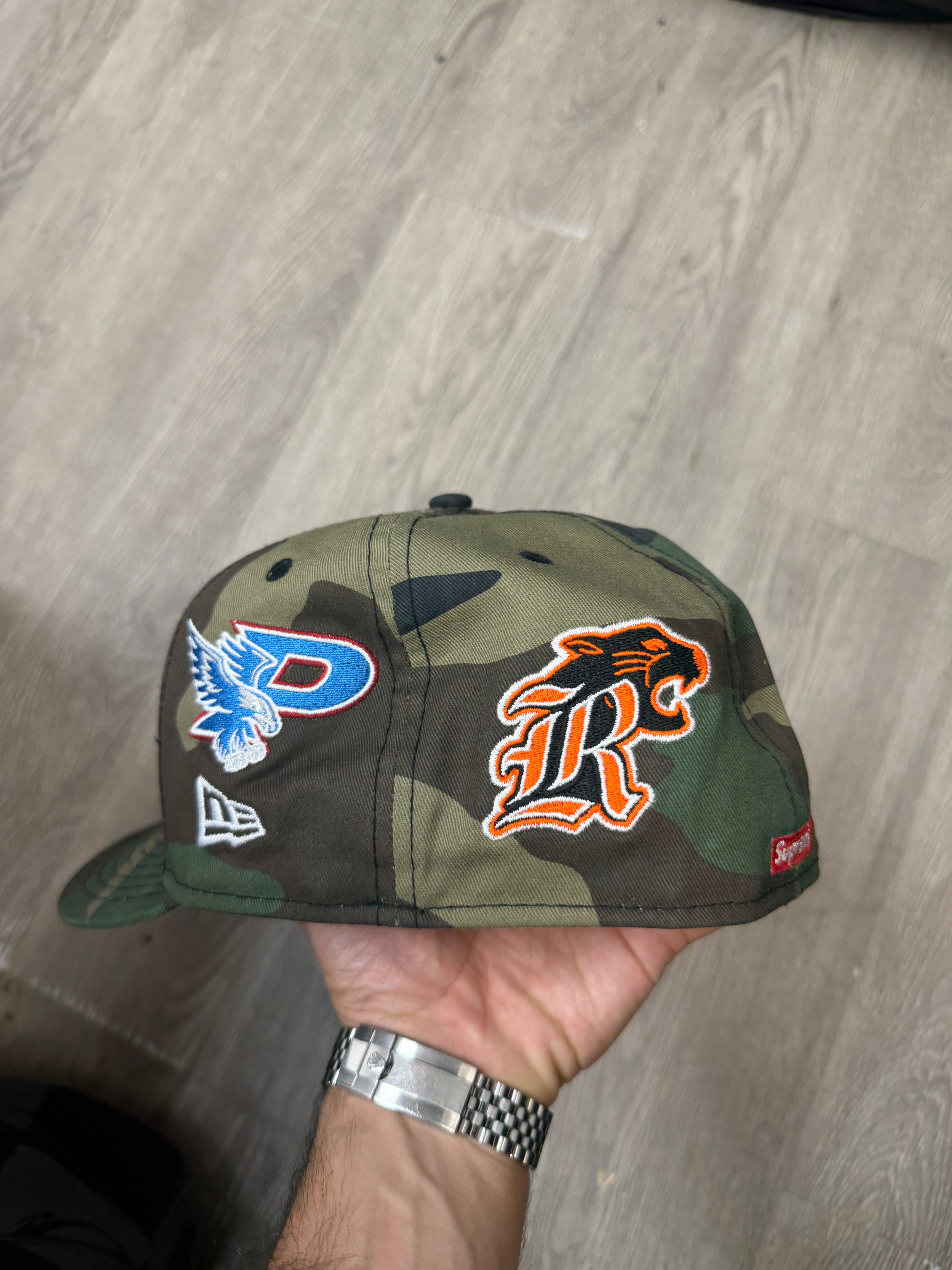 Supreme Camo Mascots Logo Hat