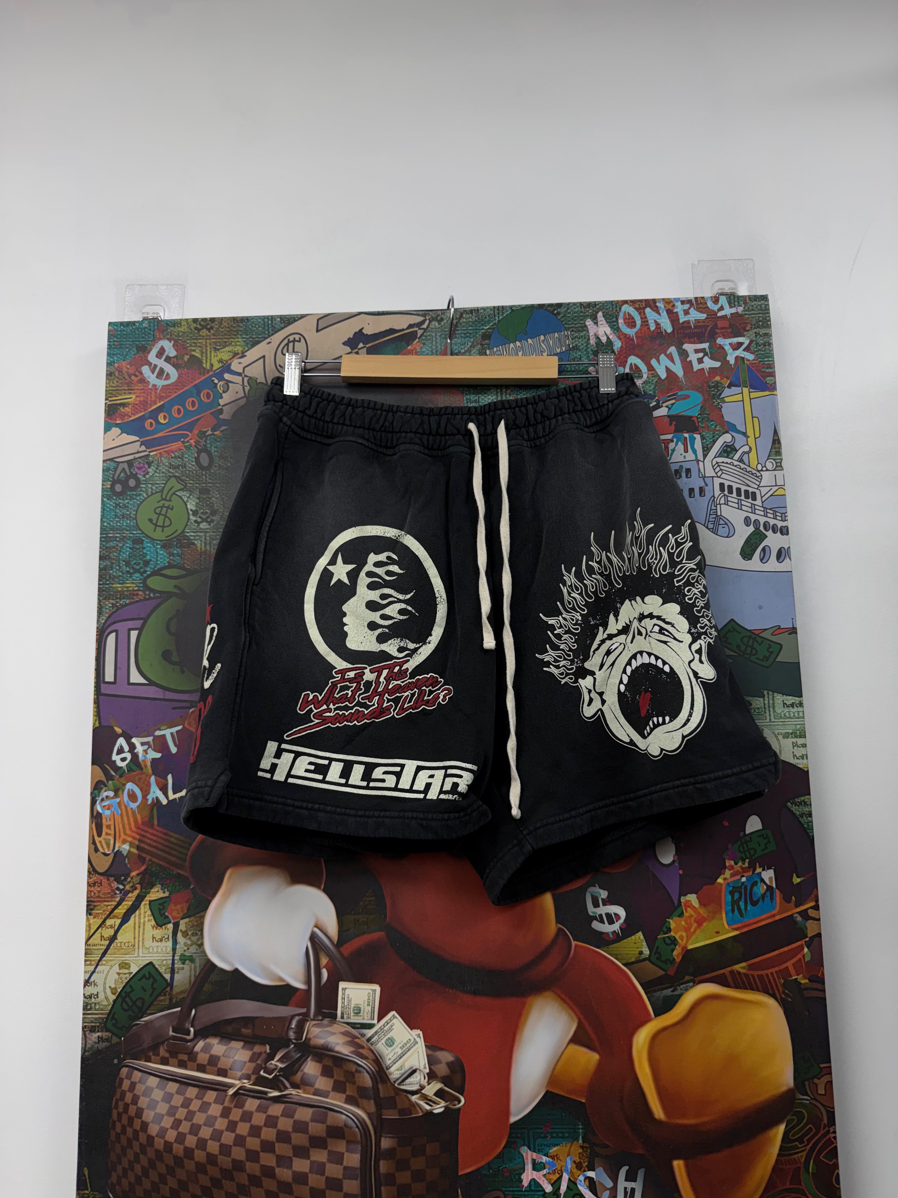 Hellstar Black Face Shorts