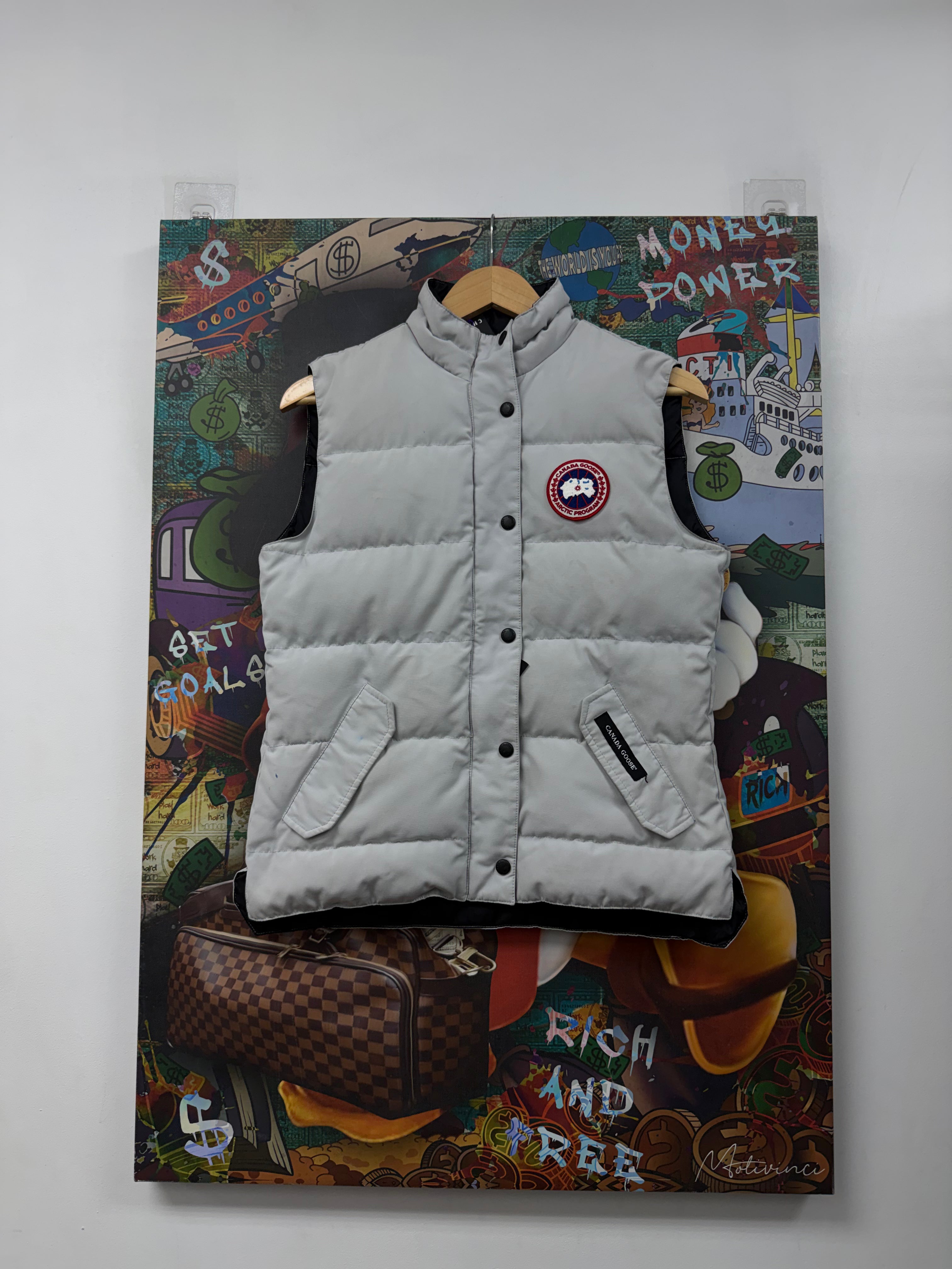 Canada Goose White (Women's) Puffer Vest