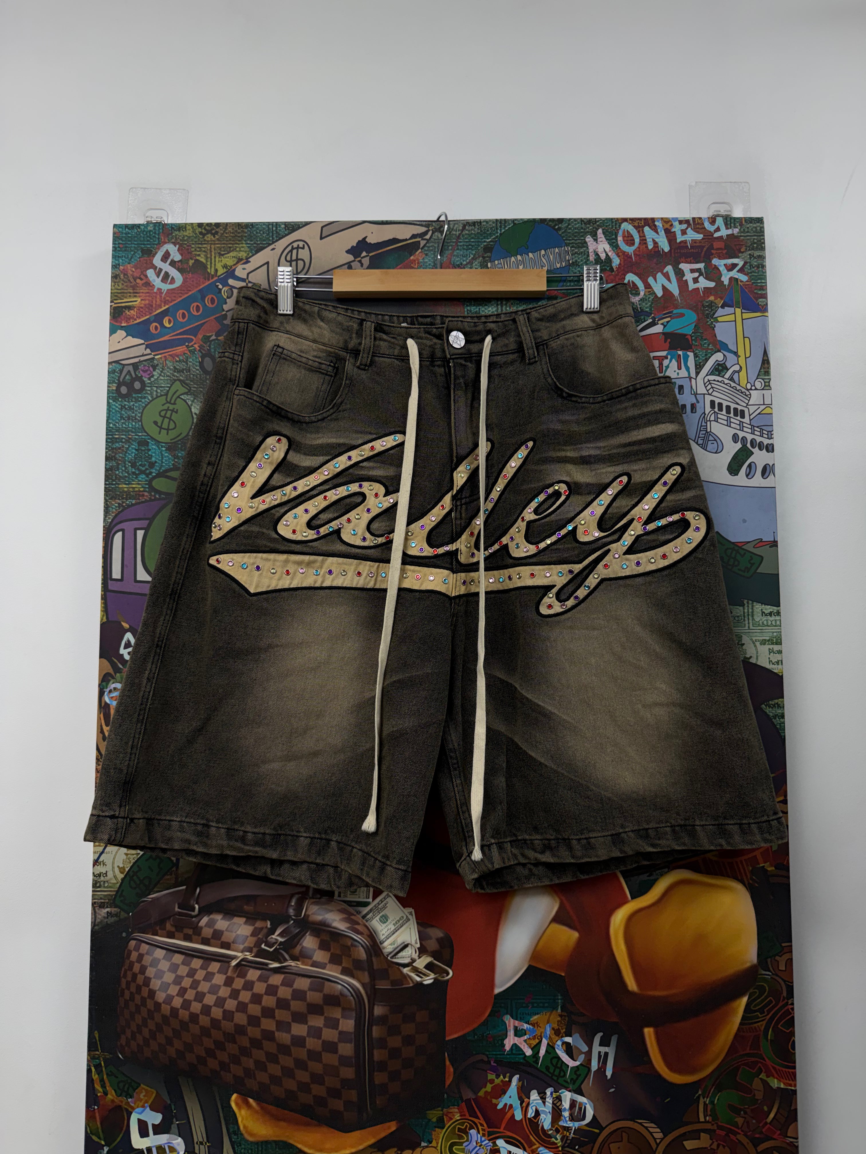 Vale Black Wash Skittles Shorts