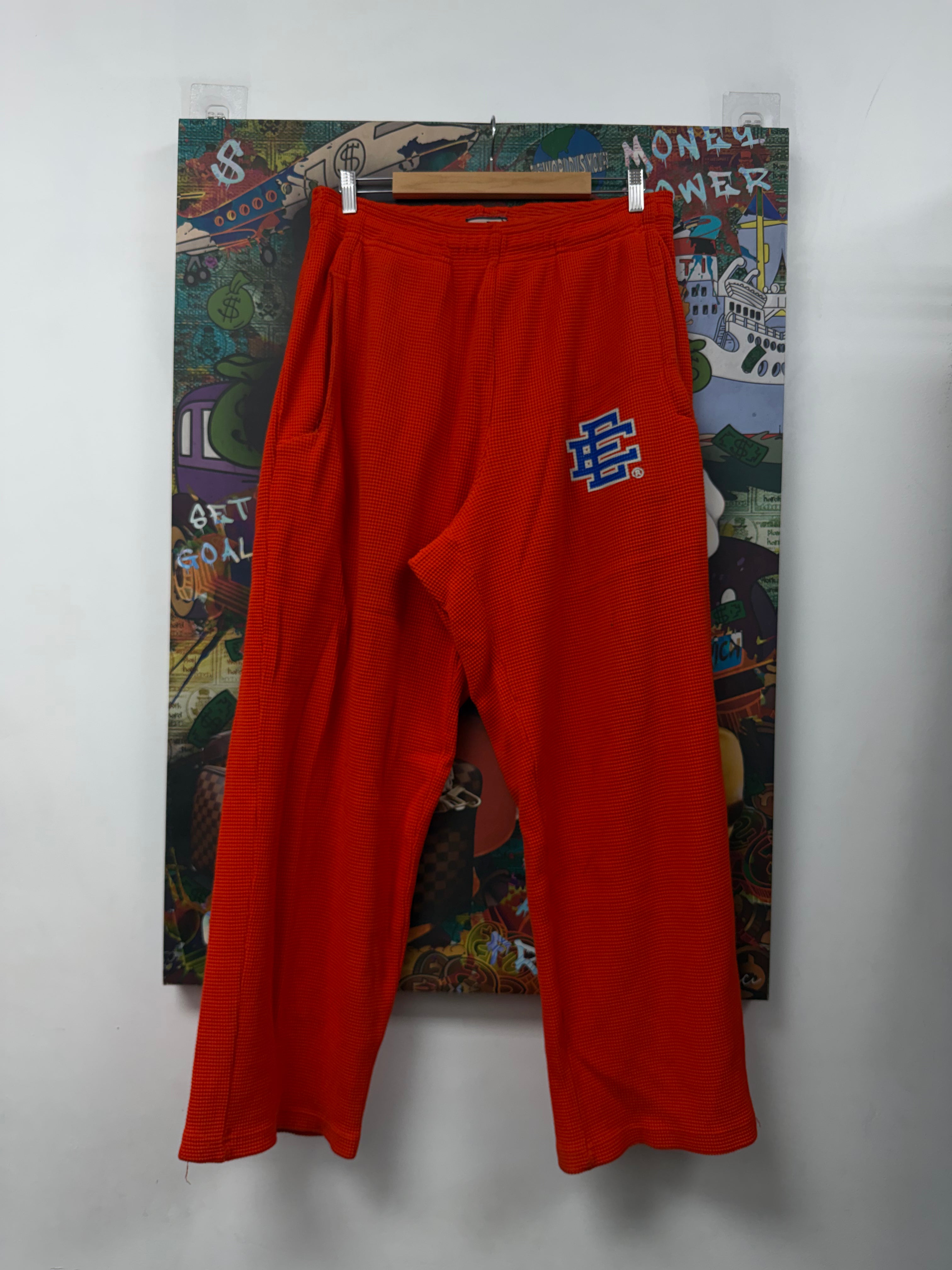 Eric Emanuel Orane Blue Logo Sweatpants