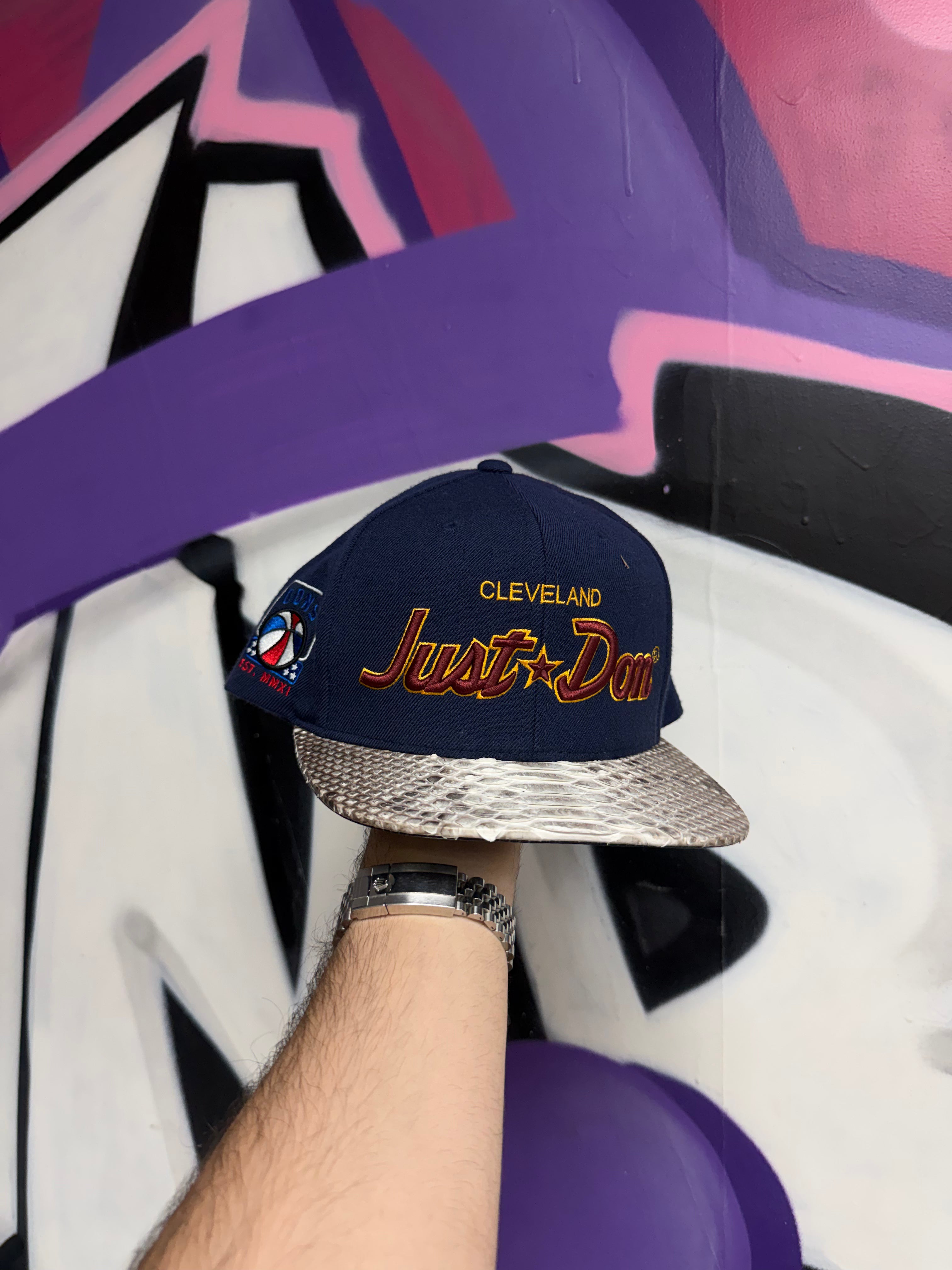 Just Don Navy Maroon Cavs Hat