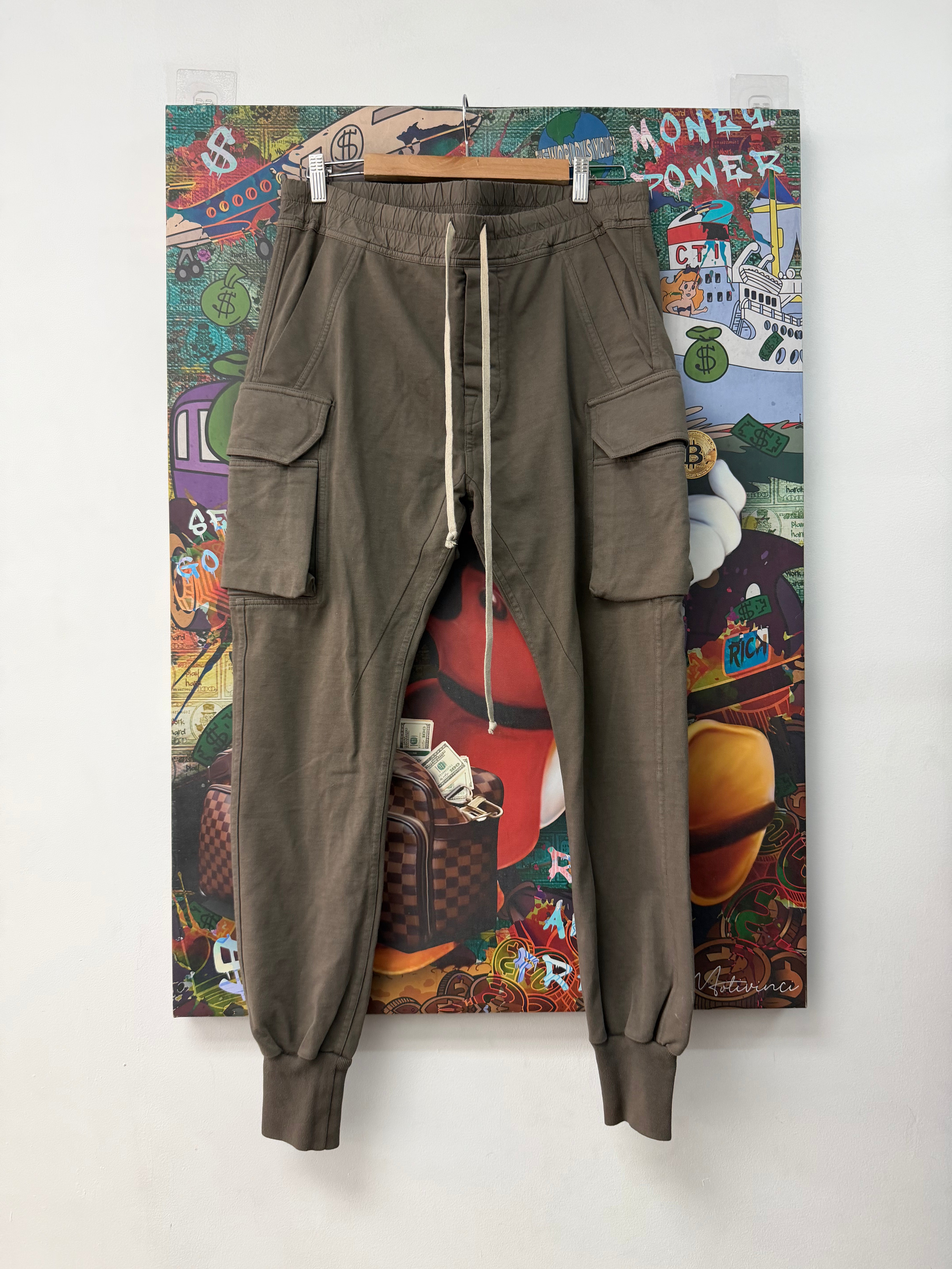 Rick Owens DRKSHDWS Brown Cargo Pants
