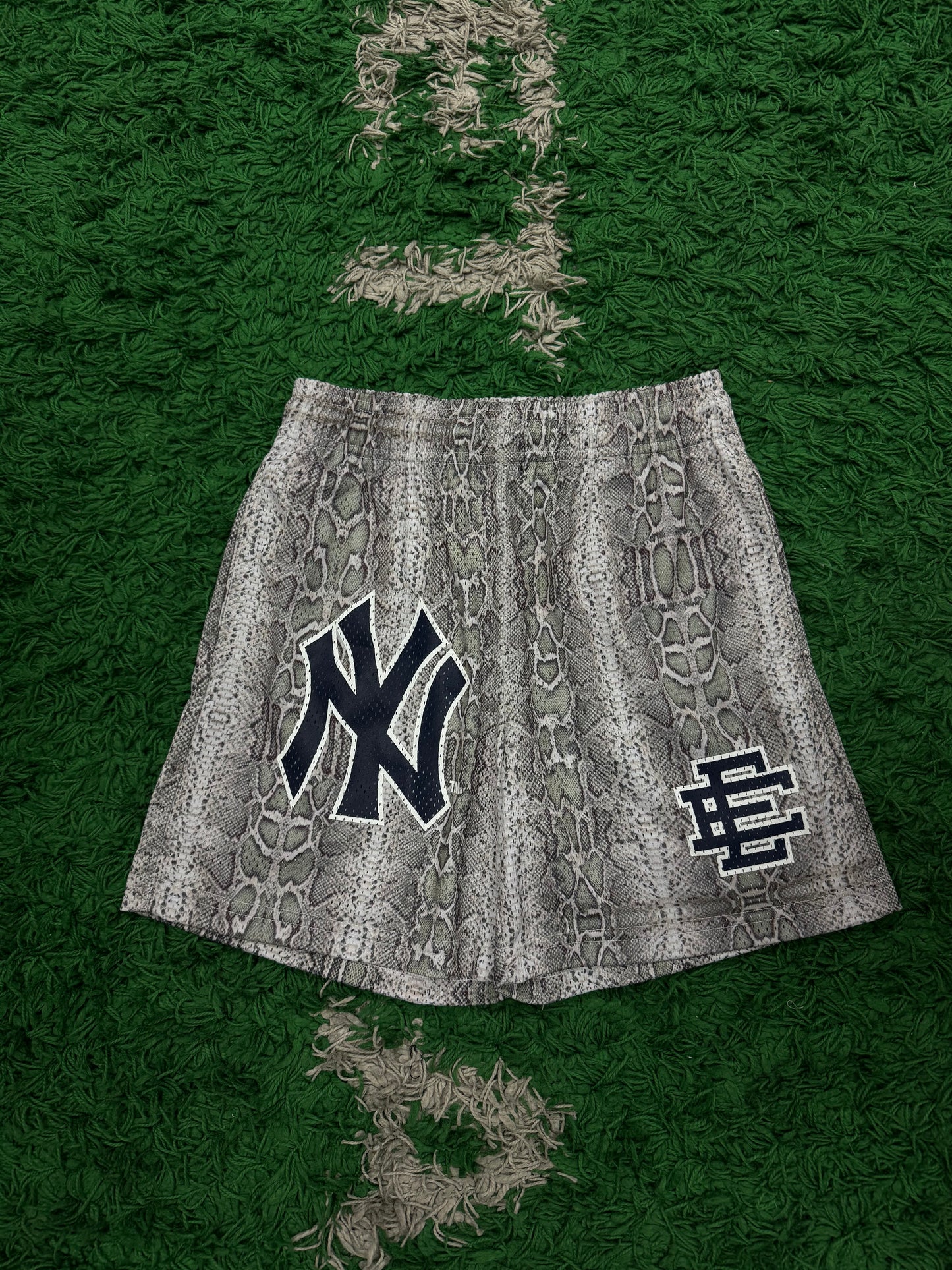 EE Yankees Snakeskin Shorts New Small With Tags