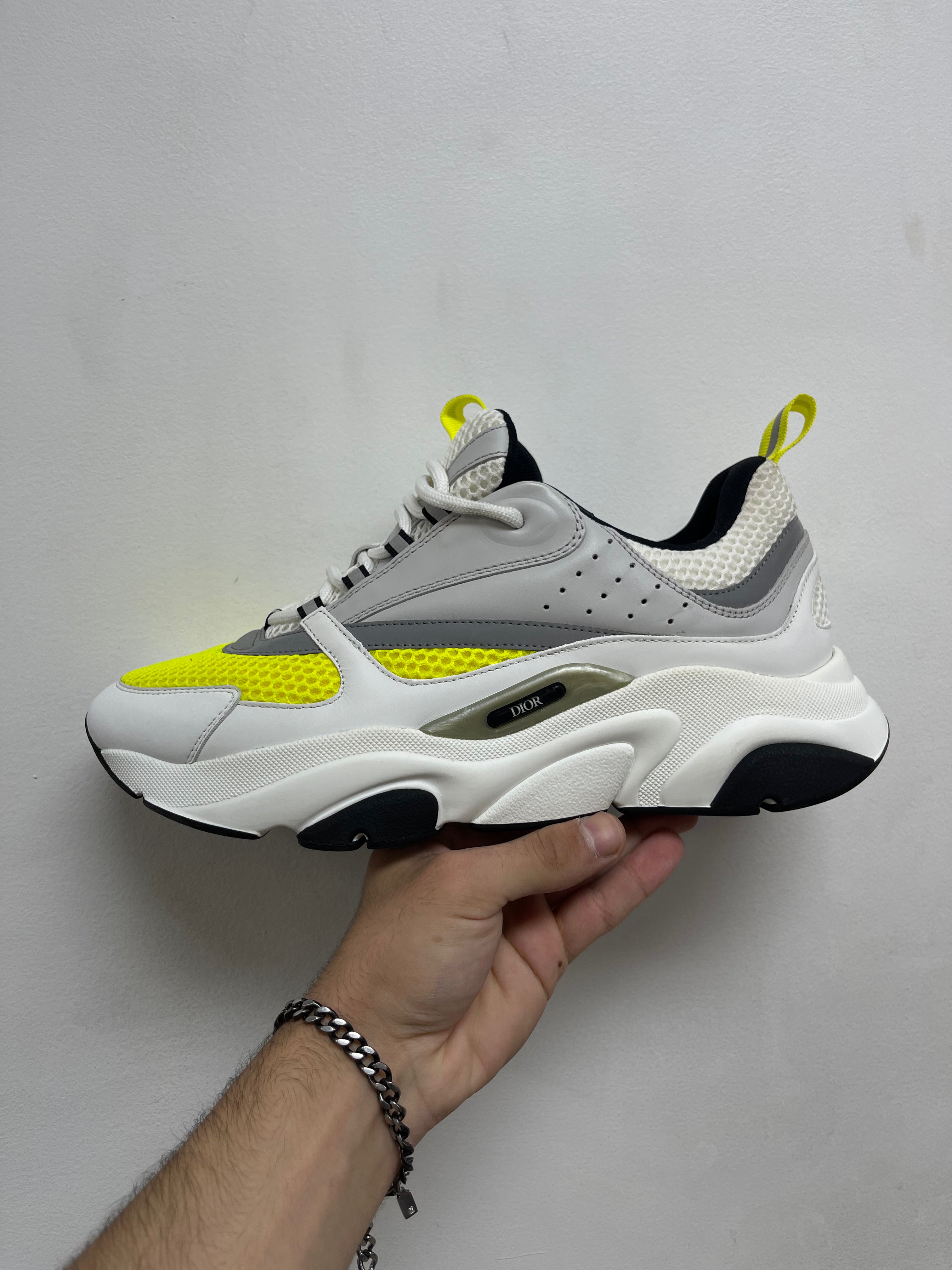 Dior B22 Lime White Sneakers
