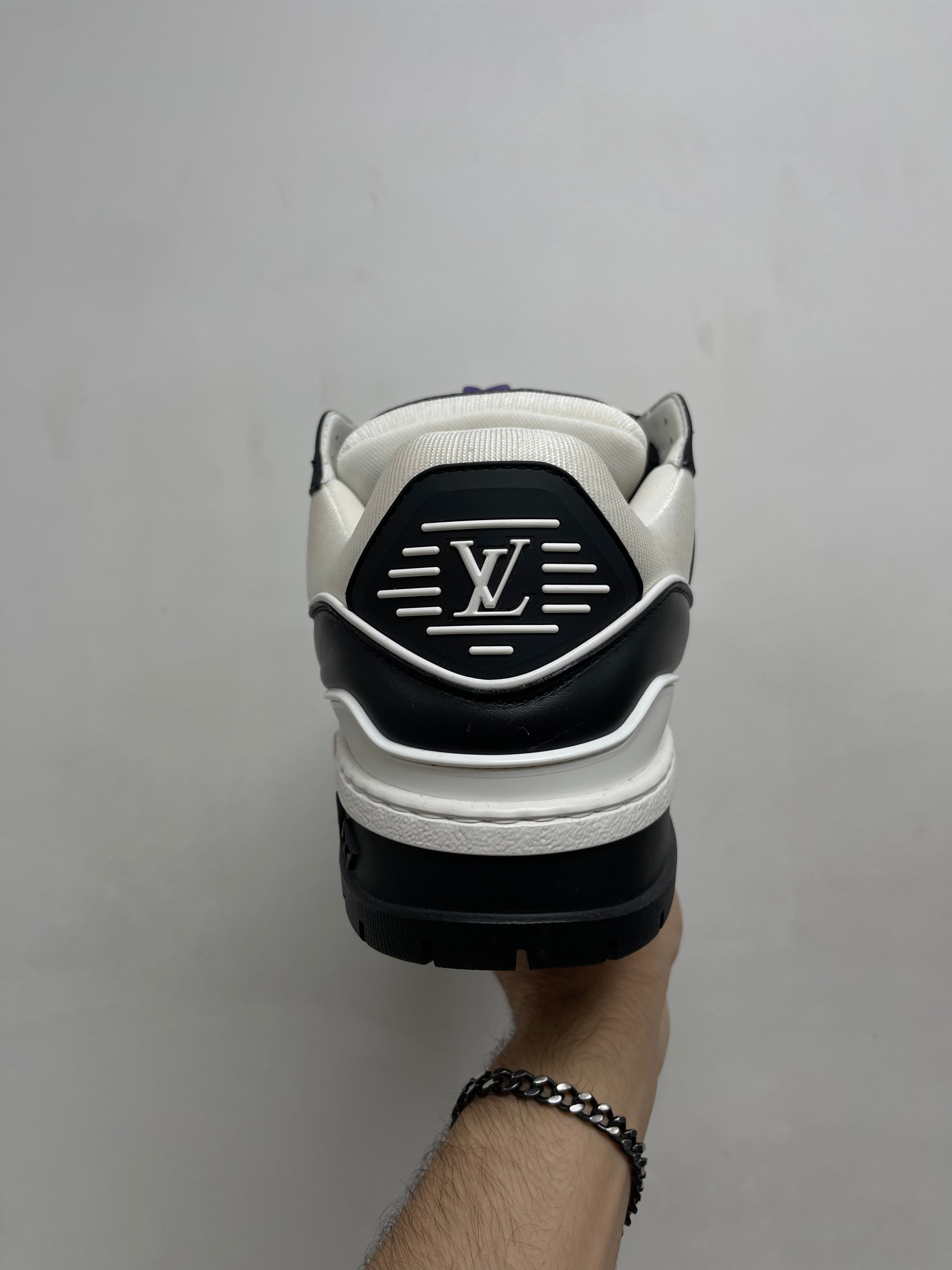 Louis Vuitton Black White Maxi Trainer Sneakers