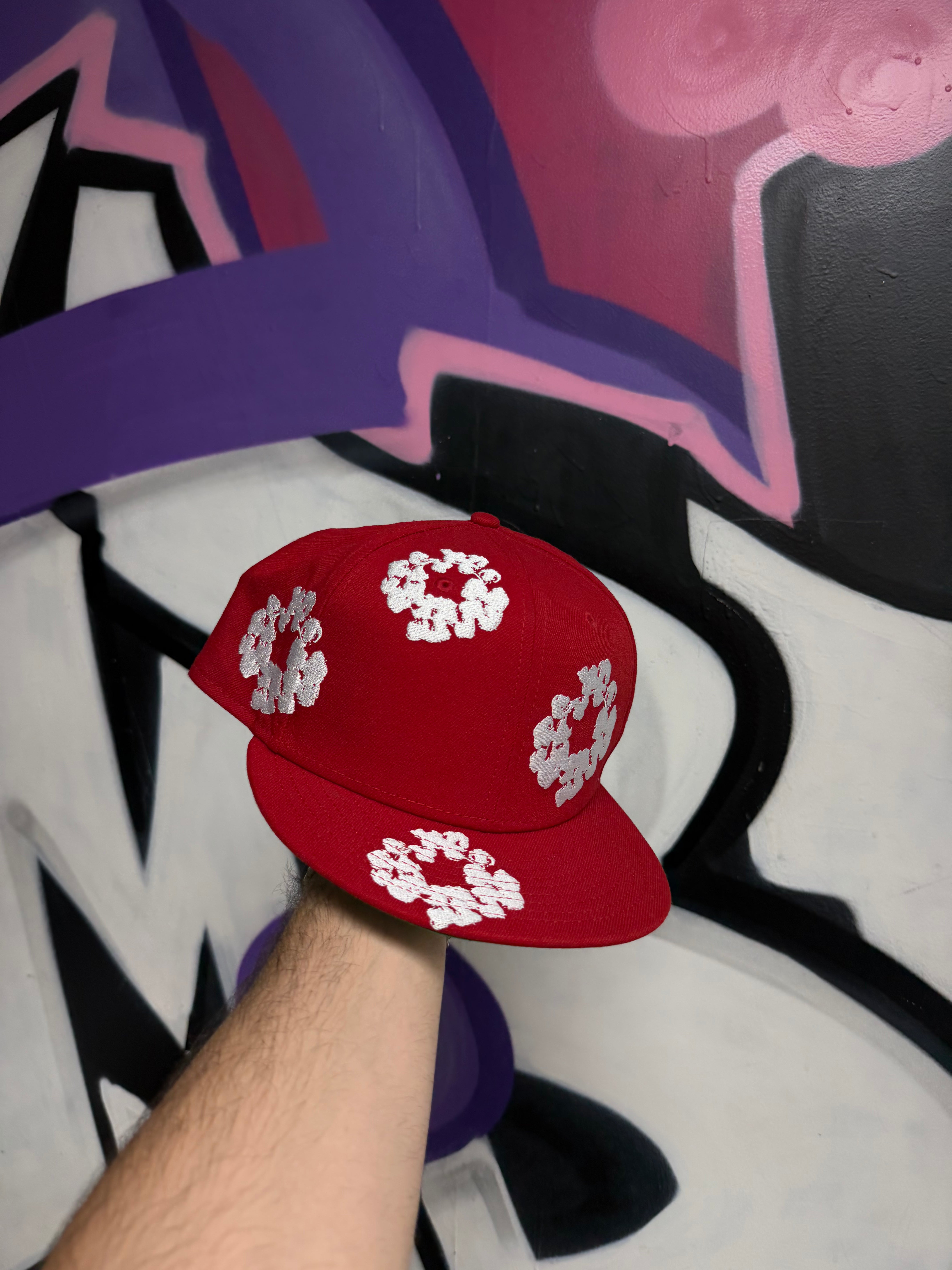 Denim Tears Red Fitted (8) Hat