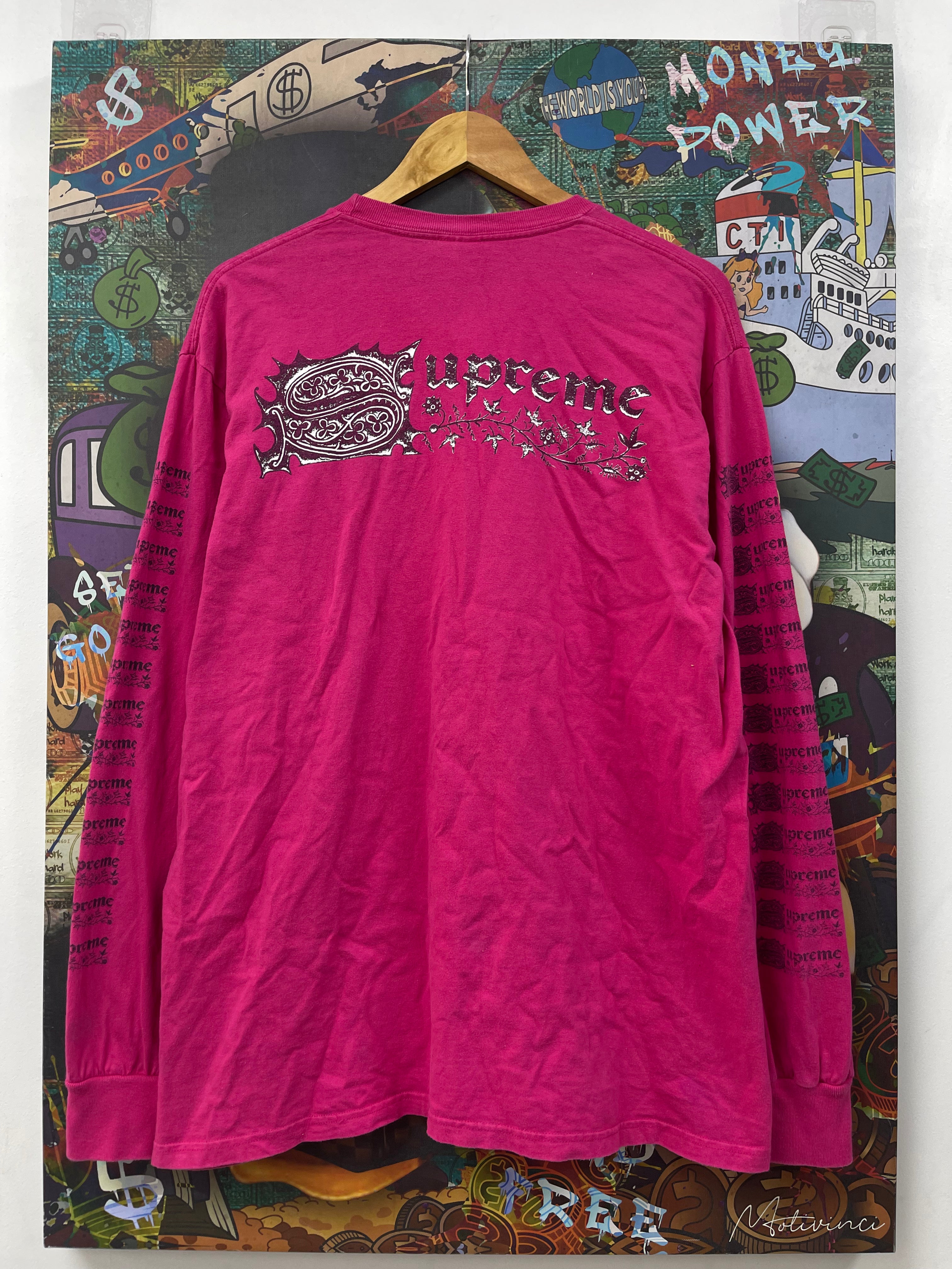Supreme Pink Saint Sebastian Long Sleeve