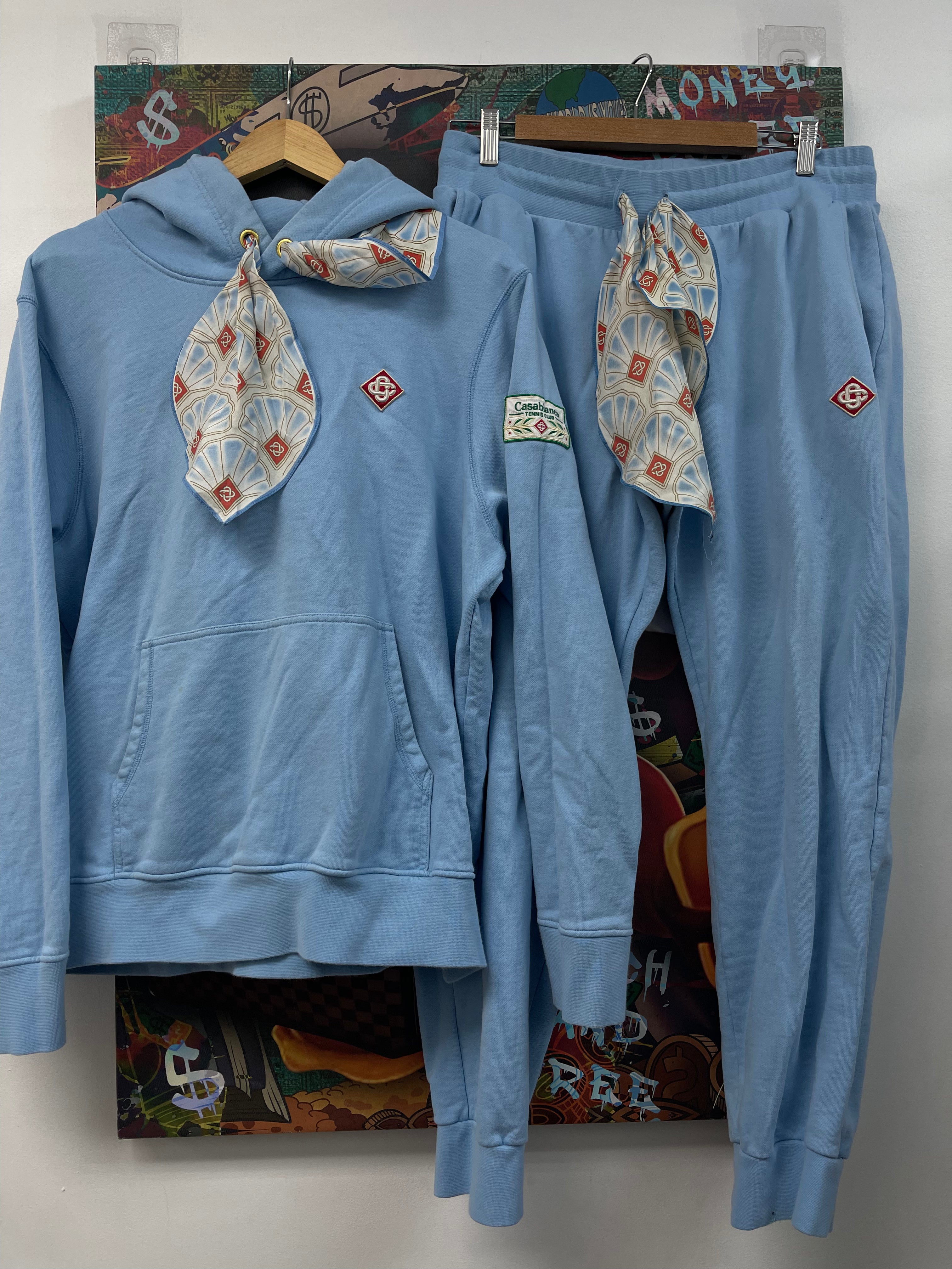 Casablanca Baby Blue Ribbon Sweatsuit