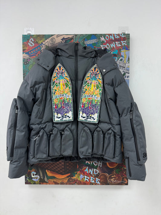 WDW Grey Down Jacket  New Medium N/A