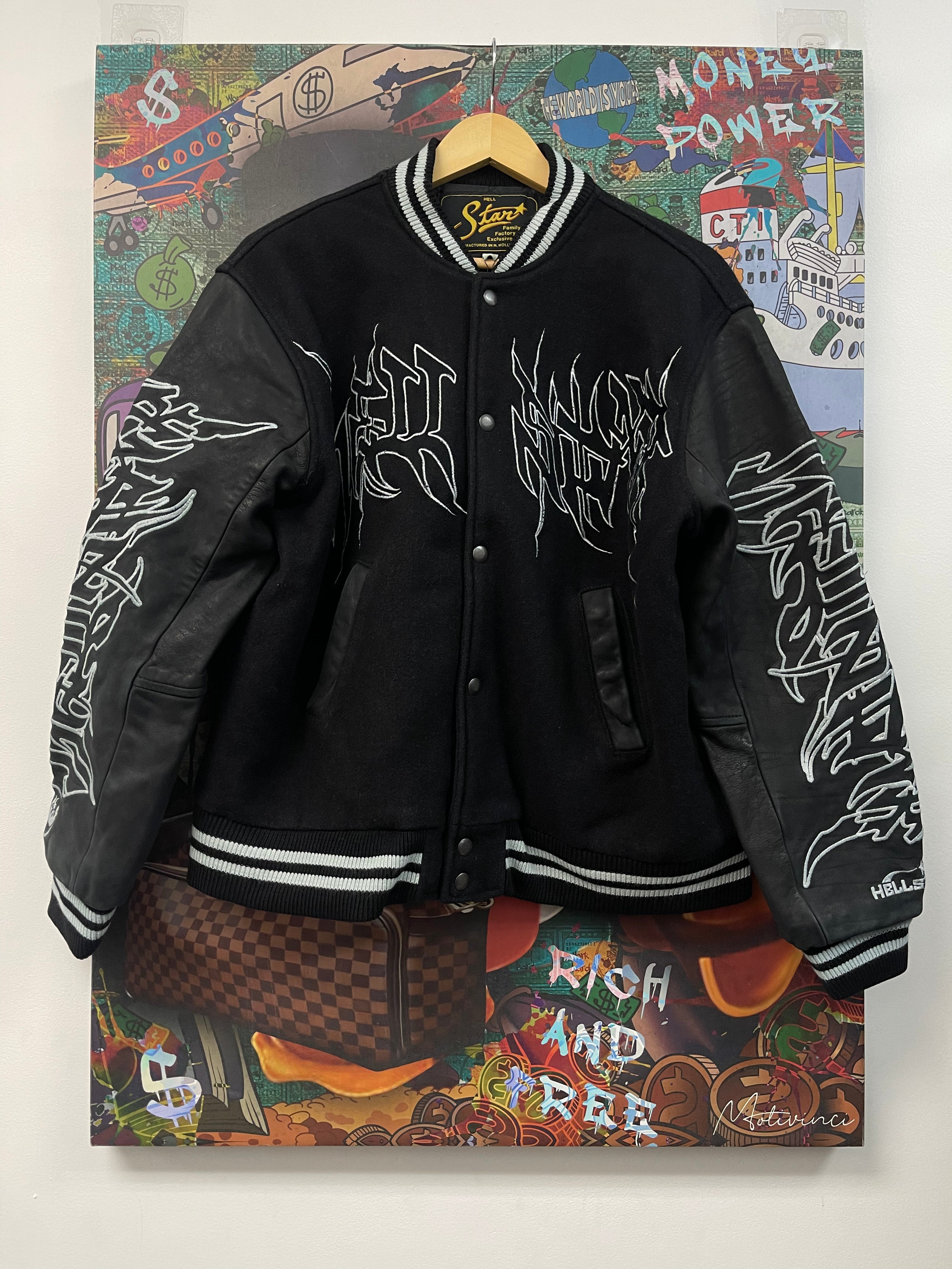 Hellstar Black ComplexCon Varsity Jacket