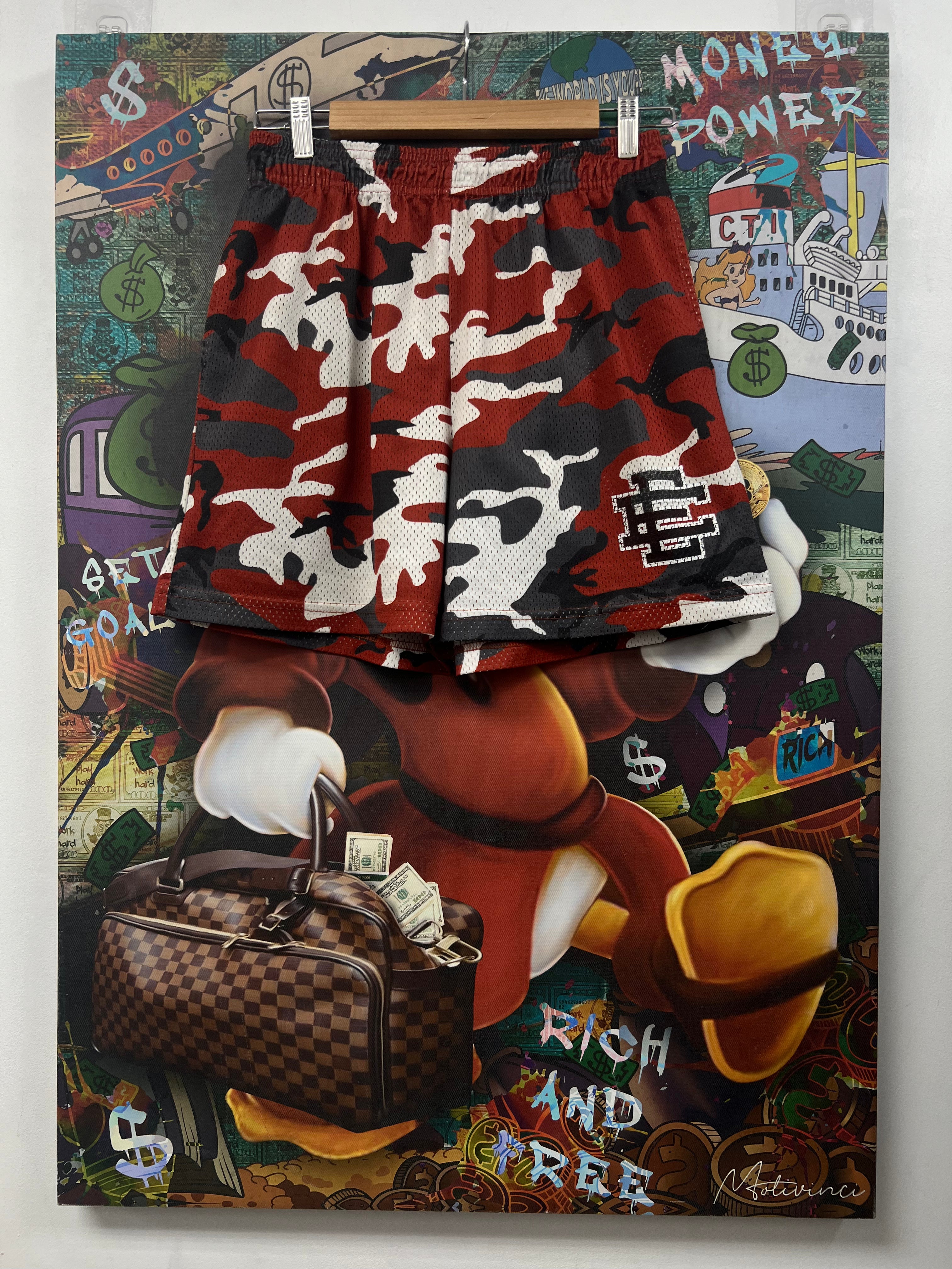 Eric Emanuel Red Camo Shorts