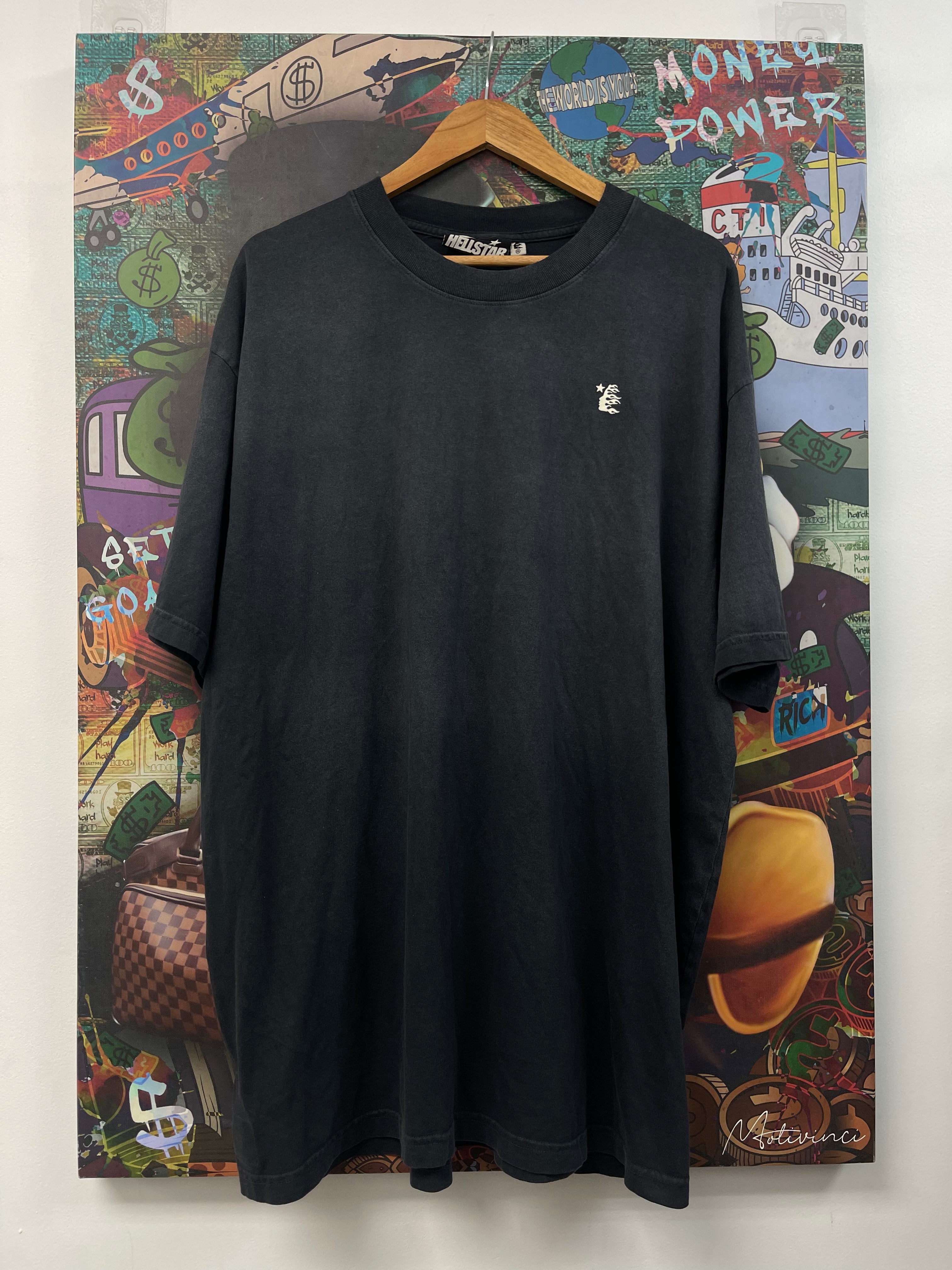 Hellstar Black Small Logo Tee